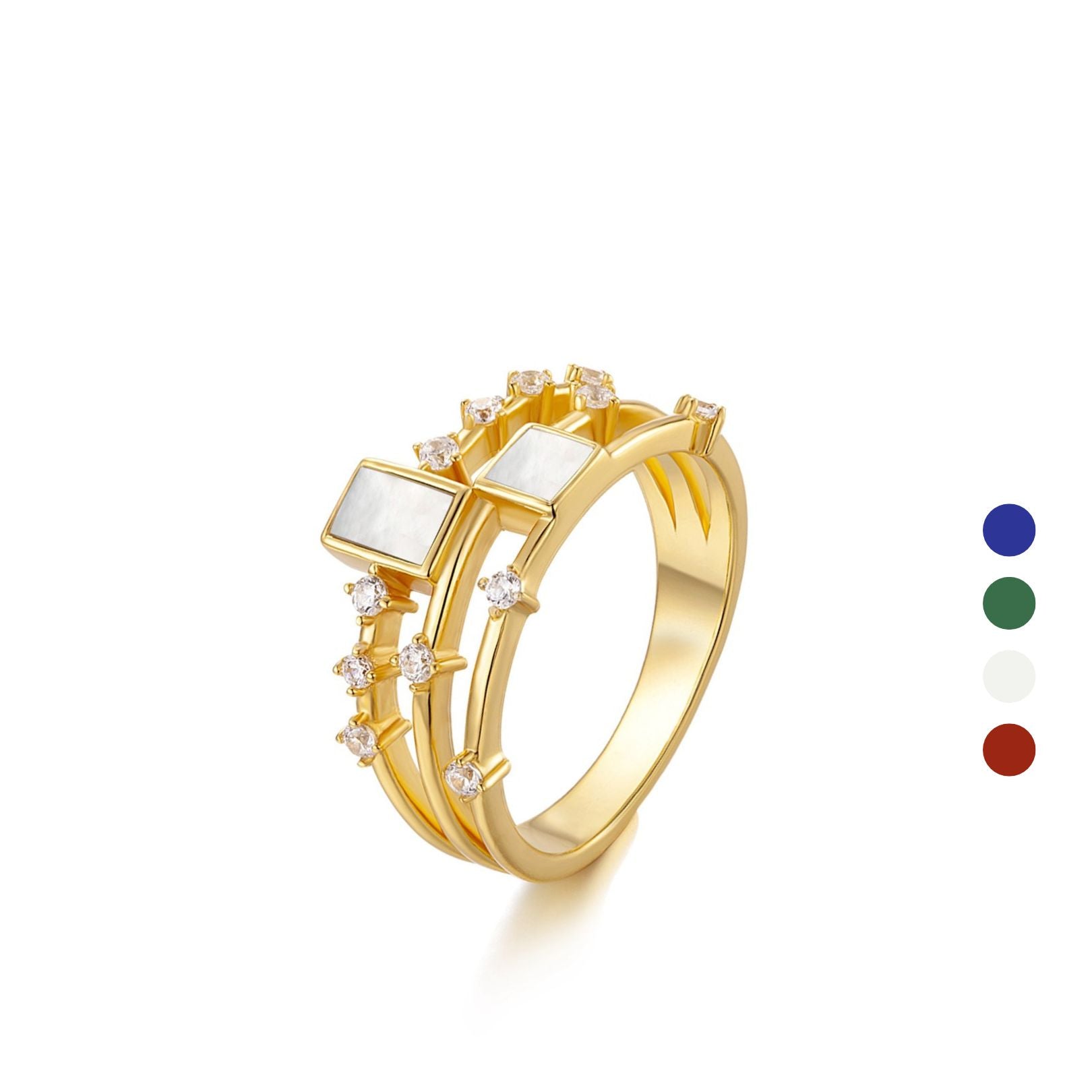 Cubic Duet Ring