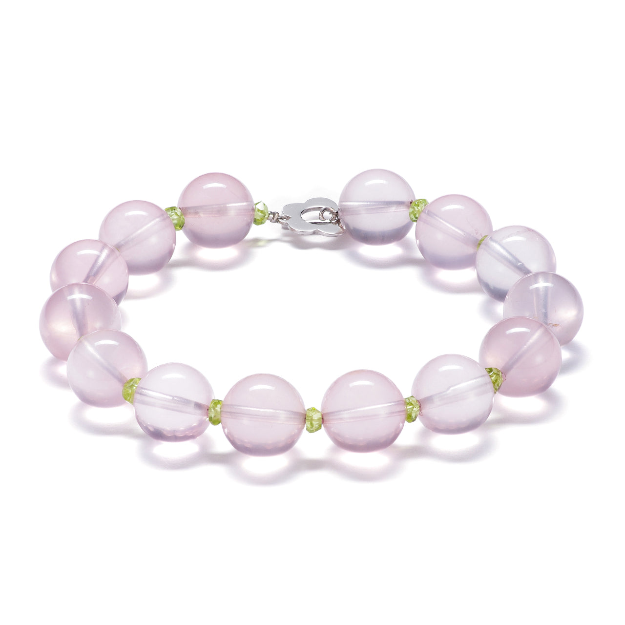 Petal Dew – Rose Quartz Bracelet