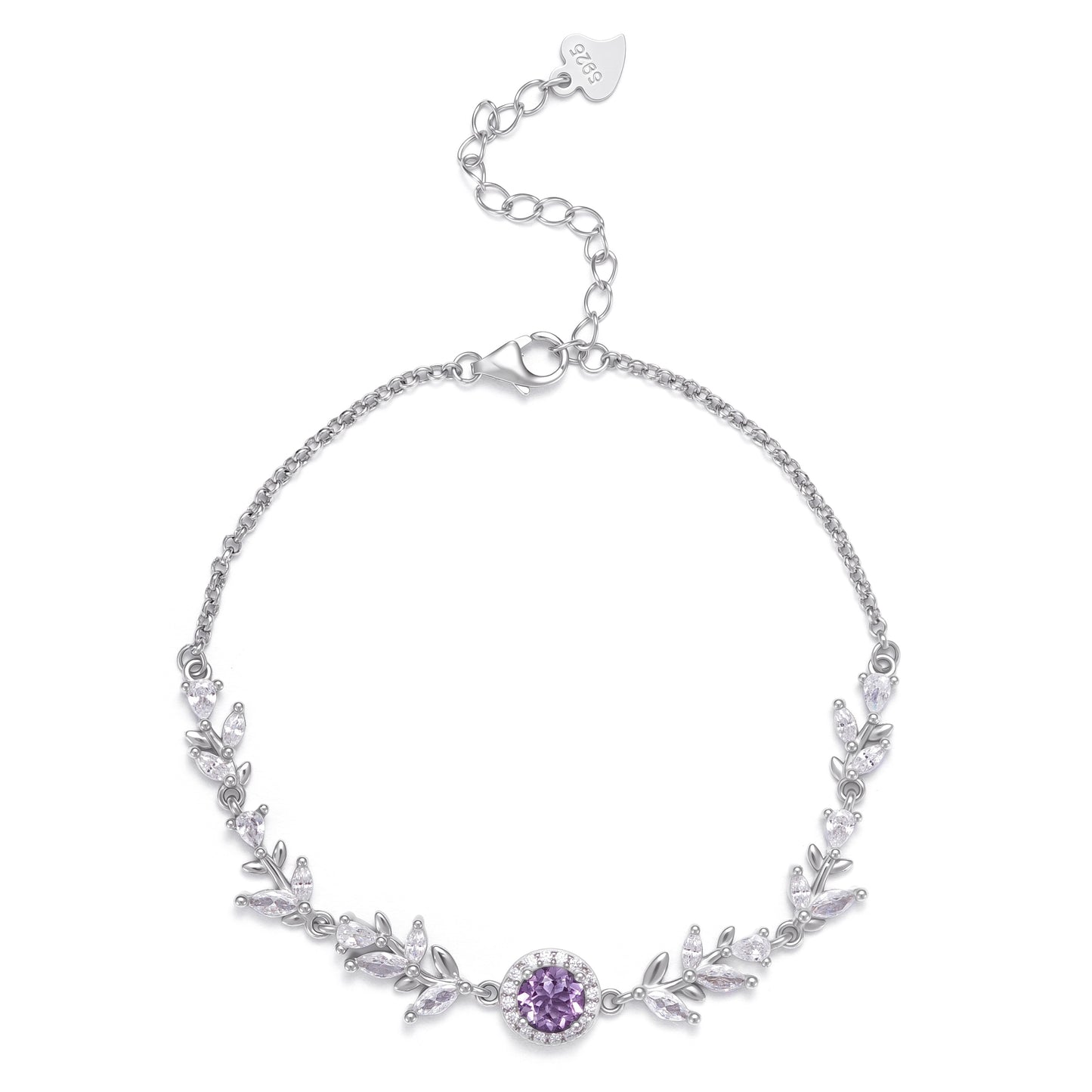 Wheatline Bracelet - Featuring Amethyst