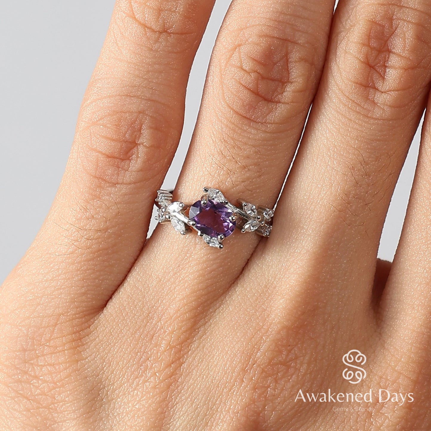 Floral Ring - Featuring Amethyst
