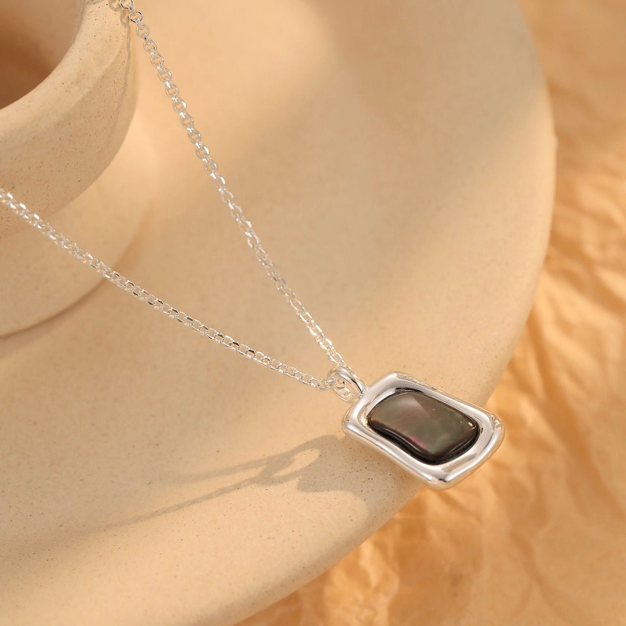 Ashen Shell Necklace - Pure Gems & Stones Store: Awakened Days