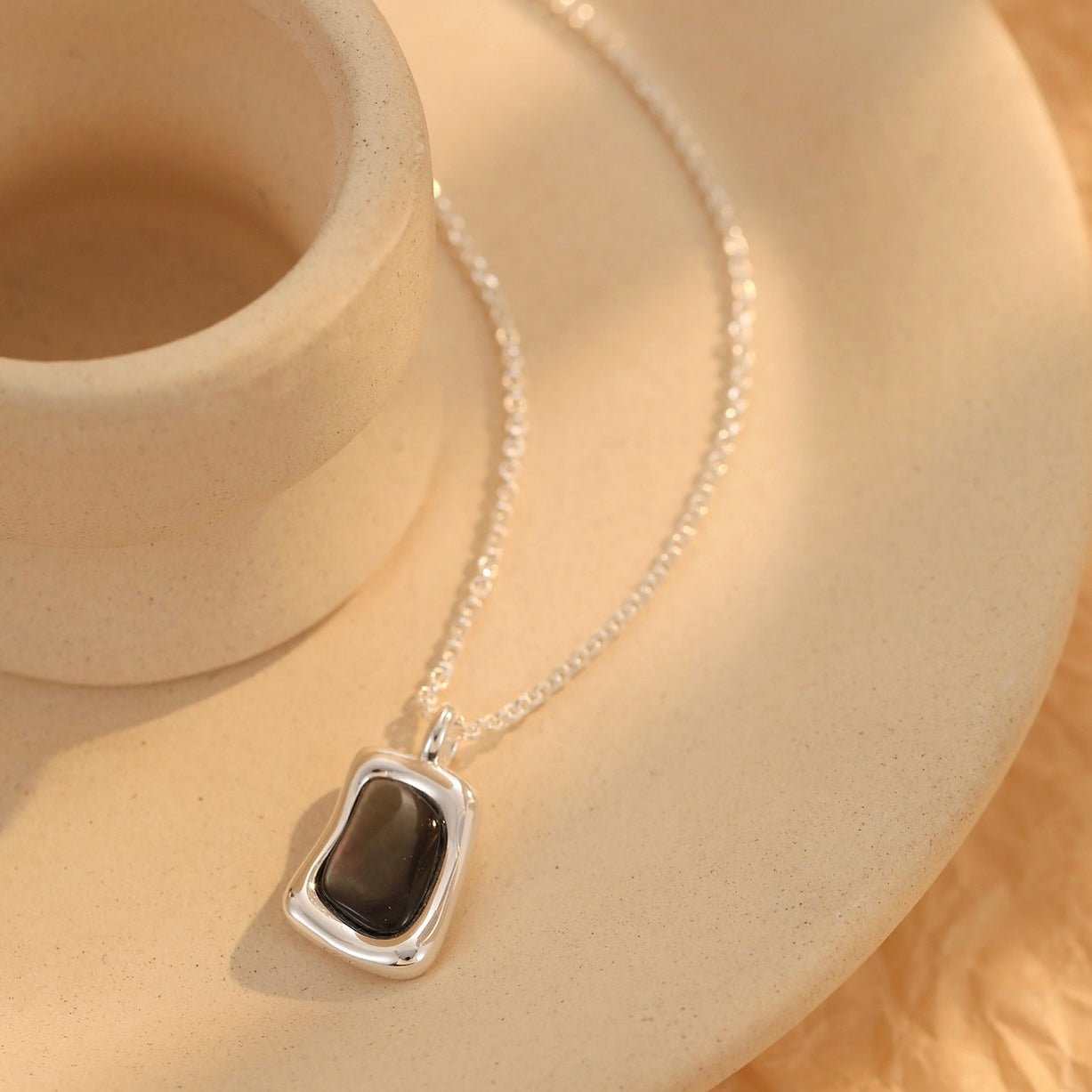 Ashen Shell Necklace - Pure Gems & Stones Store: Awakened Days