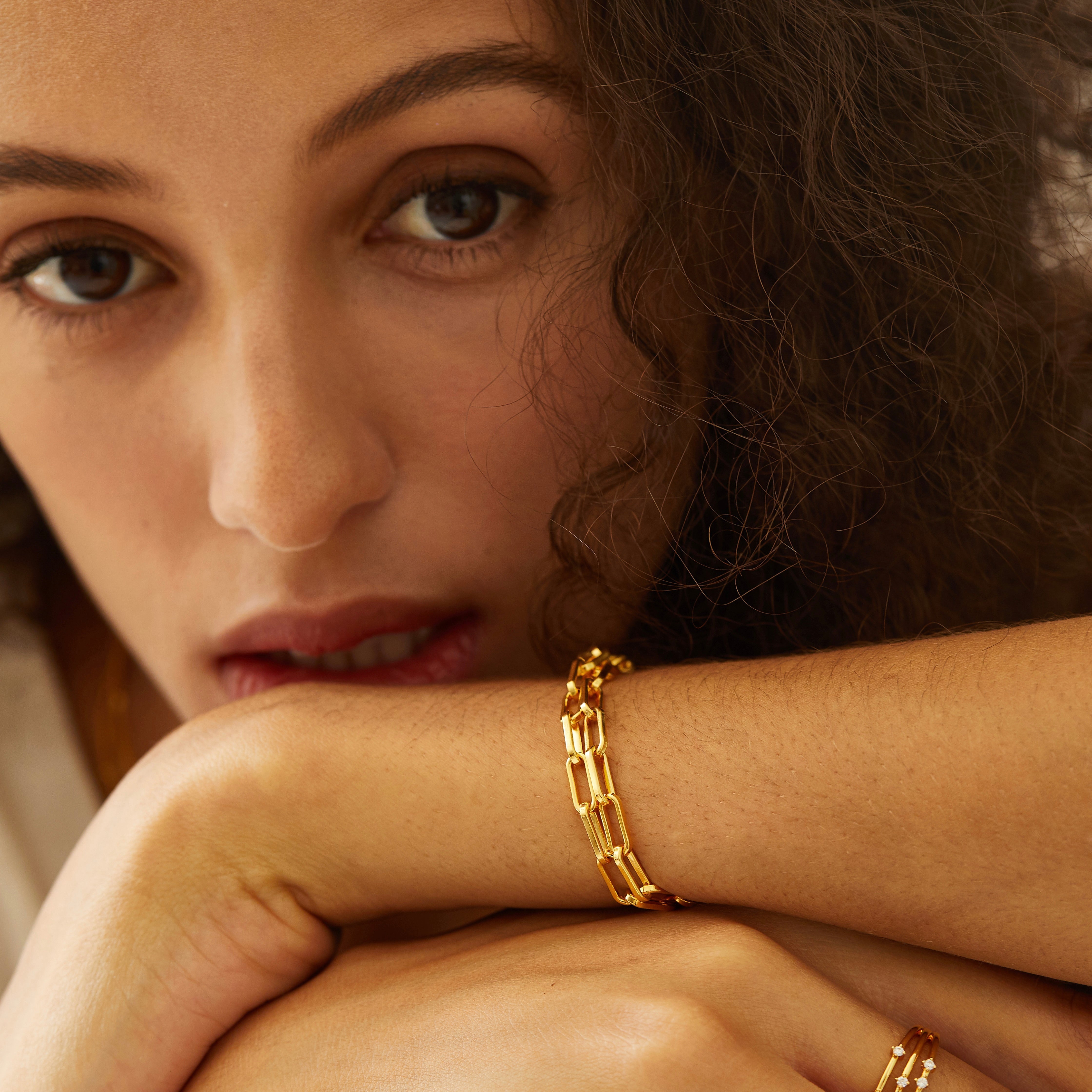 Auréole Double Paperclip Bracelet - Pure Gems & Stones Store: Awakened Days