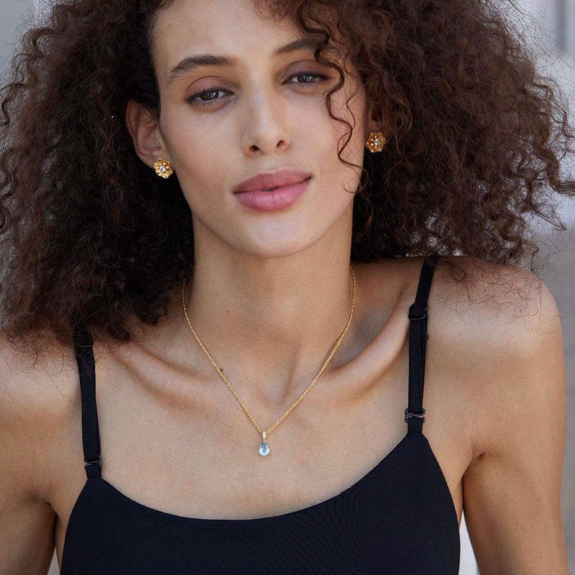 Azure Teardrop Necklace - Pure Gems & Stones Store: Awakened Days