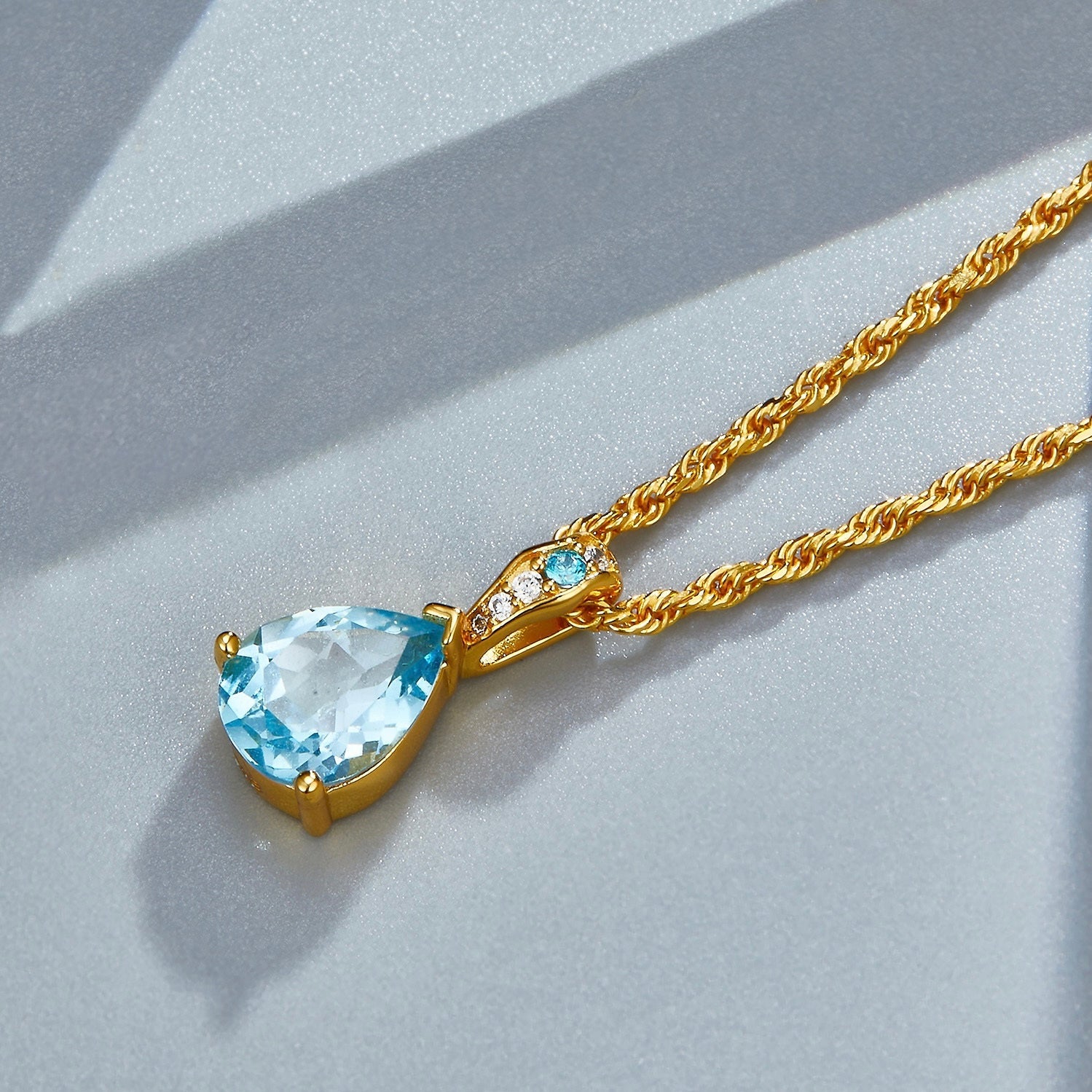 Azure Teardrop Necklace - Pure Gems & Stones Store: Awakened Days