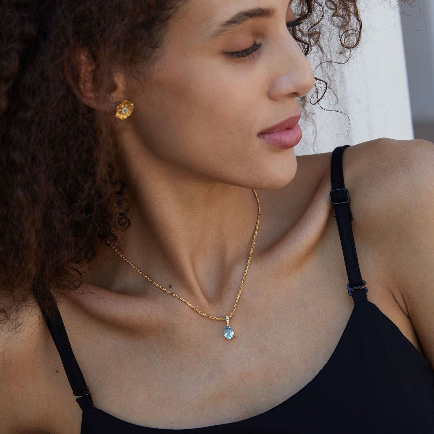 Azure Teardrop Necklace - Pure Gems & Stones Store: Awakened Days