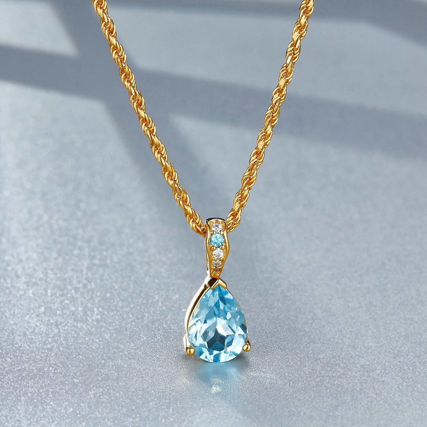 Azure Teardrop Necklace - Pure Gems & Stones Store: Awakened Days