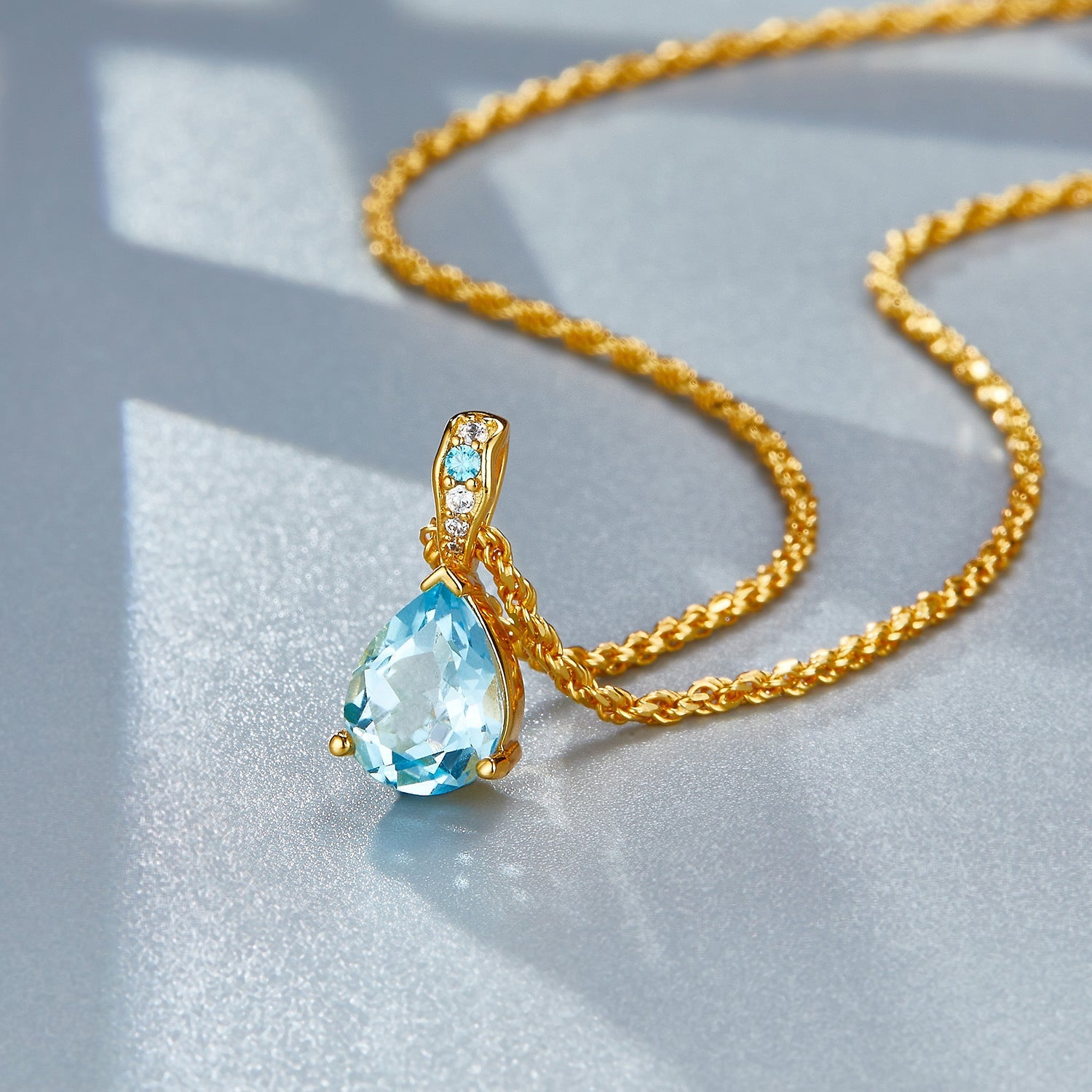 Azure Teardrop Necklace - Pure Gems & Stones Store: Awakened Days