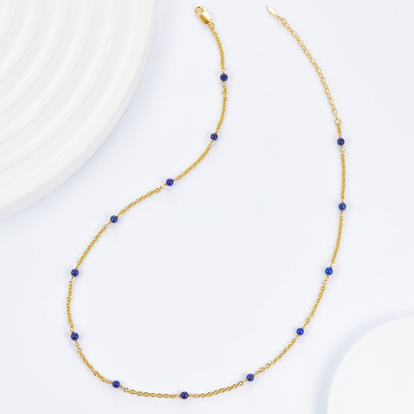 Bare Luxe – Blue Orbit Necklace - Pure Gems & Stones Store: Awakened Days