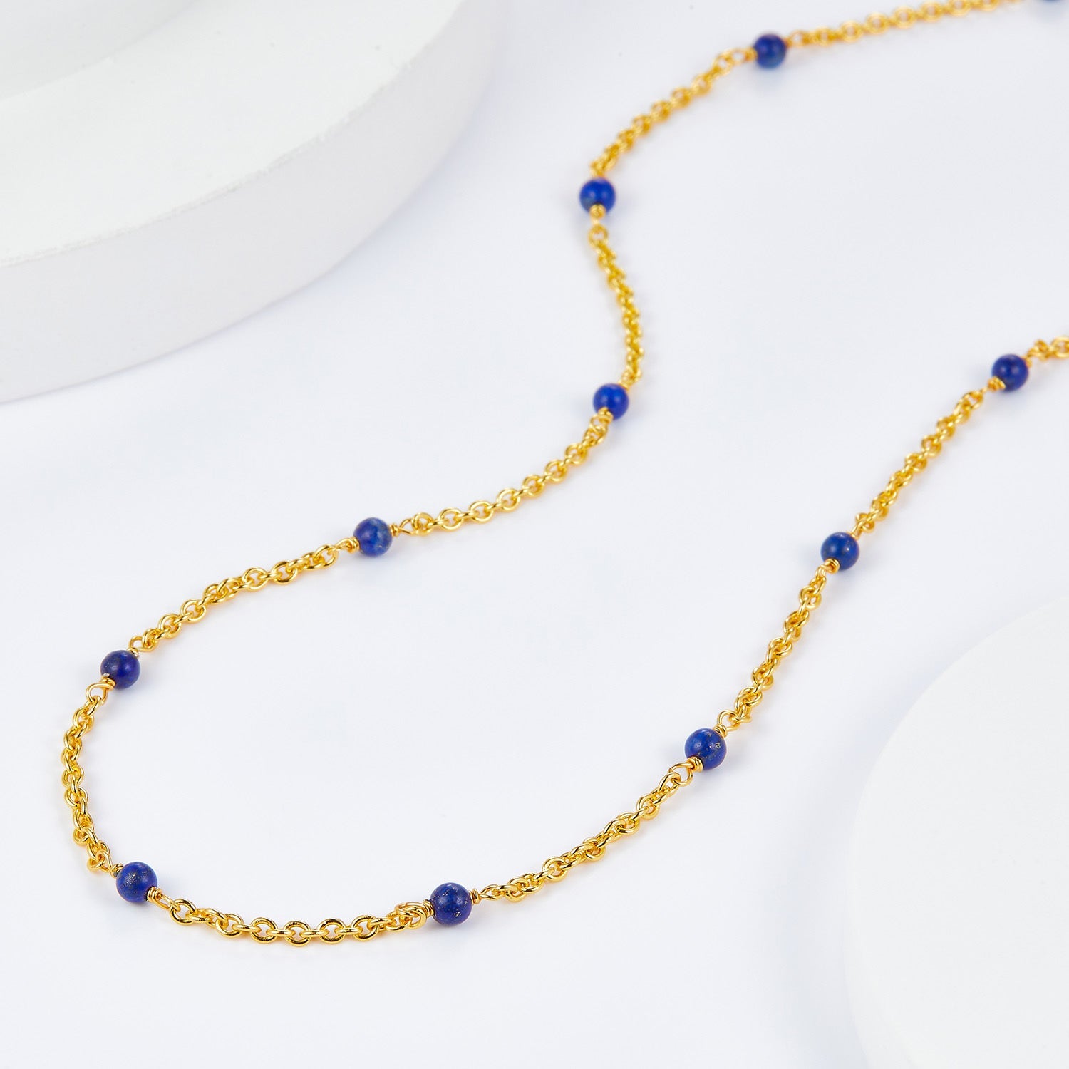 Bare Luxe – Blue Orbit Necklace - Pure Gems & Stones Store: Awakened Days