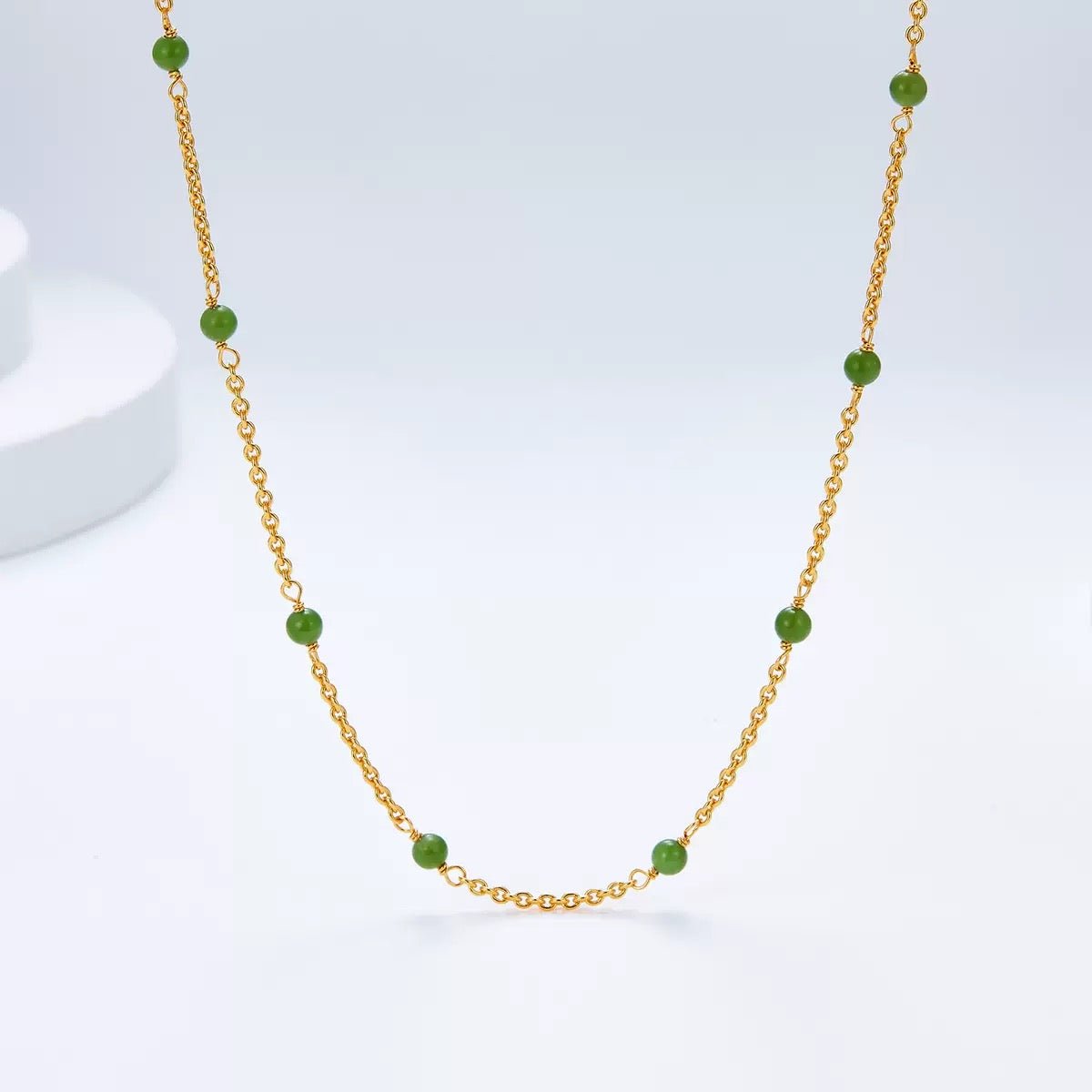 Bare Luxe – Green Orbit Necklace - Pure Gems & Stones Store: Awakened Days