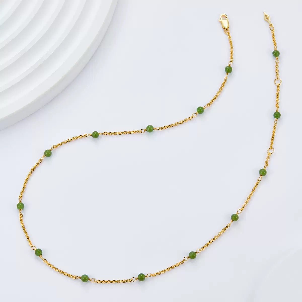 Bare Luxe – Green Orbit Necklace - Pure Gems & Stones Store: Awakened Days