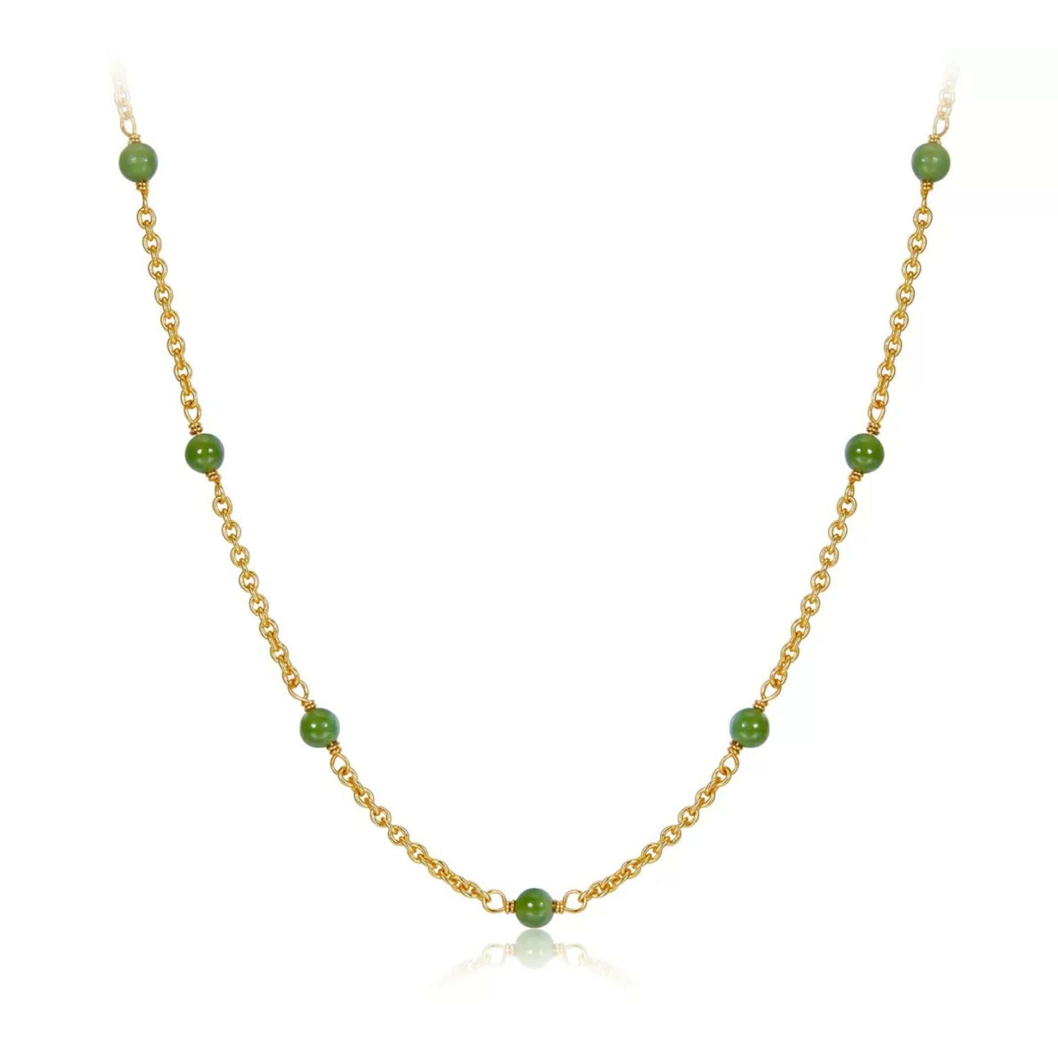 Bare Luxe – Green Orbit Necklace - Pure Gems & Stones Store: Awakened Days