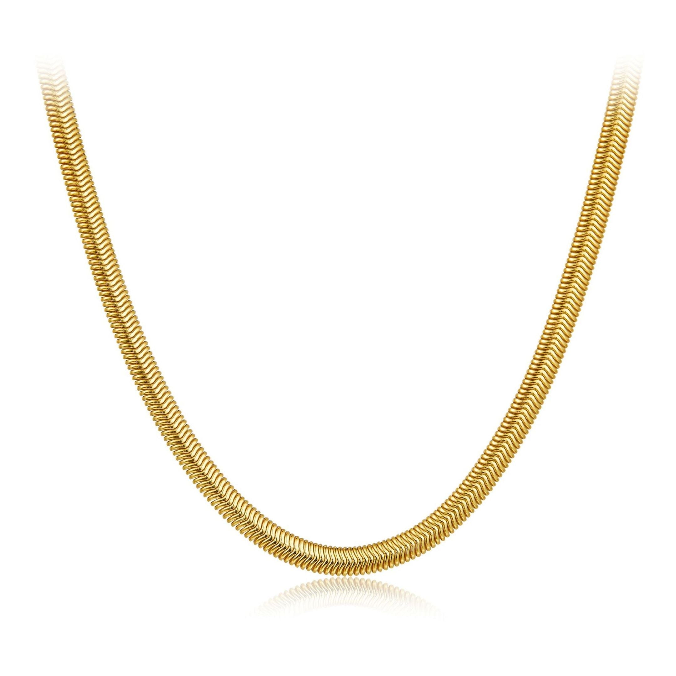 Bare Luxe – Herringbone Necklace - Pure Gems & Stones Store: Awakened Days