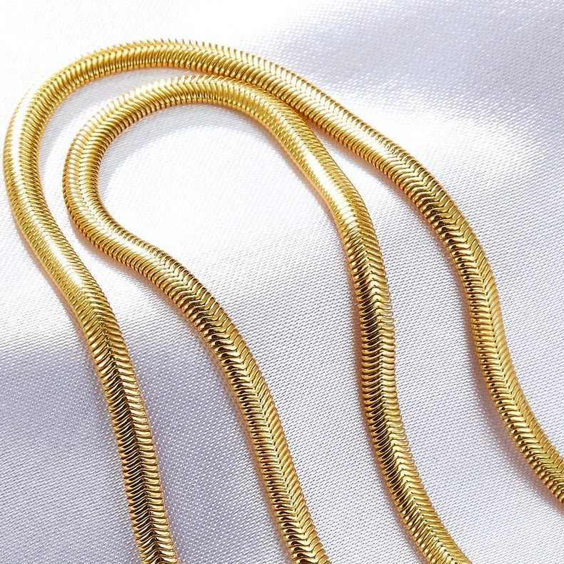 Bare Luxe – Herringbone Necklace - Pure Gems & Stones Store: Awakened Days