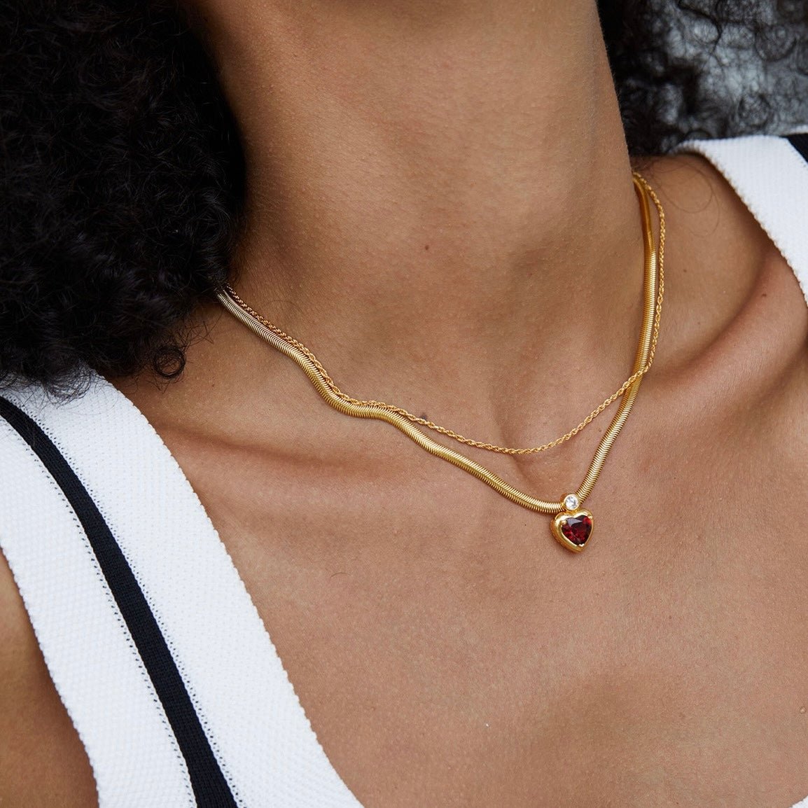 Bare Luxe – Herringbone Necklace - Pure Gems & Stones Store: Awakened Days