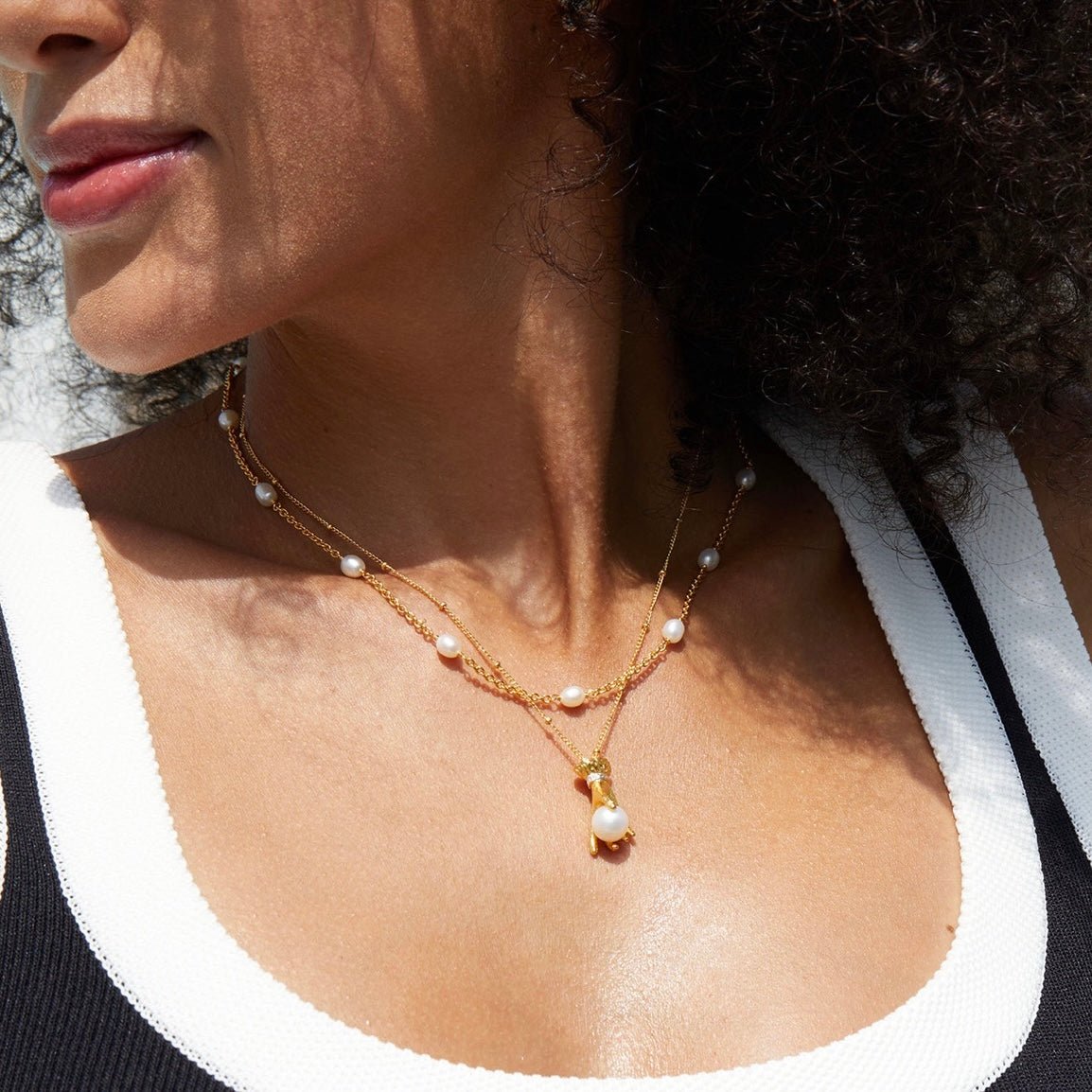 Bare Luxe – Orbit Pearl Necklace - Pure Gems & Stones Store: Awakened Days