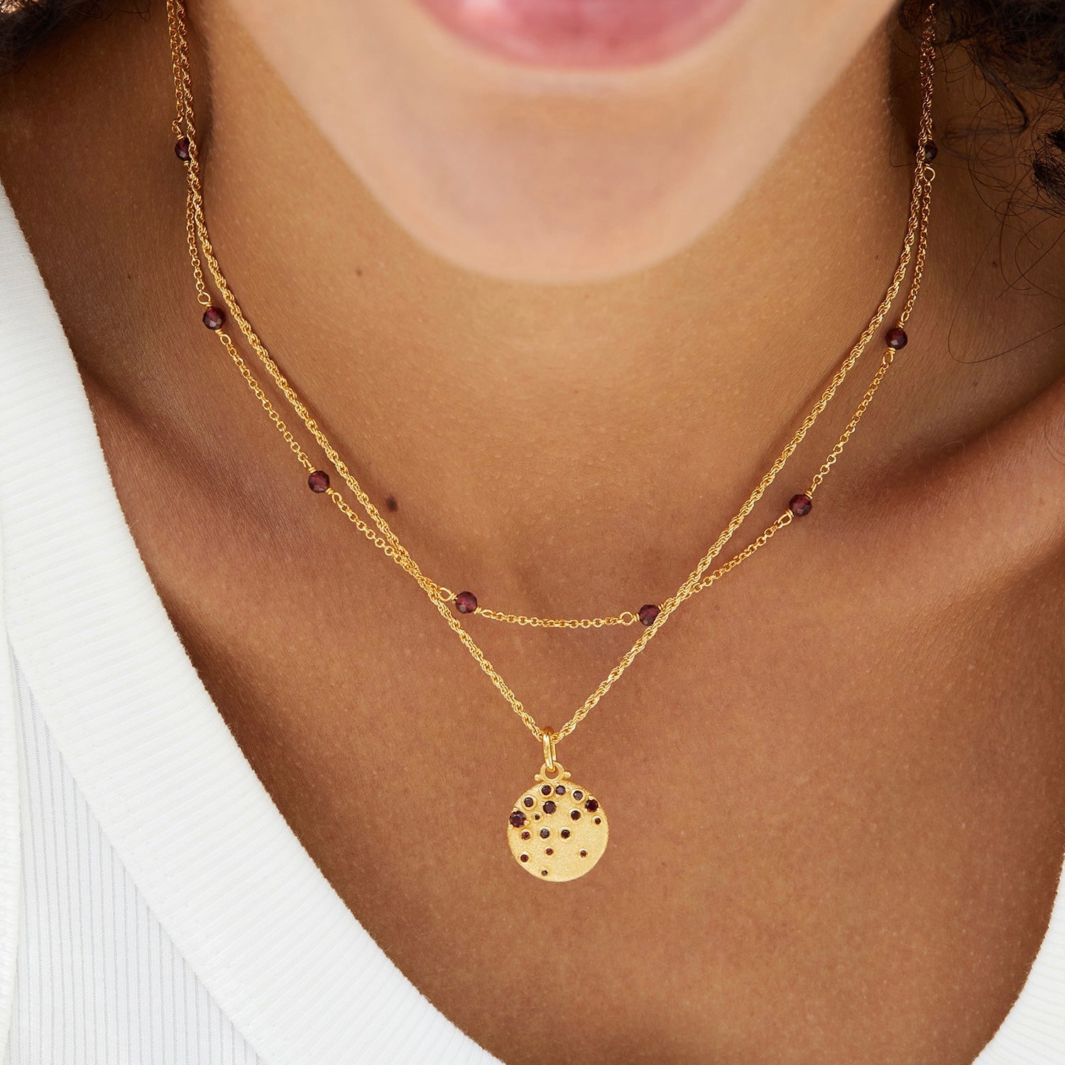 Bare Luxe – Red Orbit Necklace - Pure Gems & Stones Store: Awakened Days