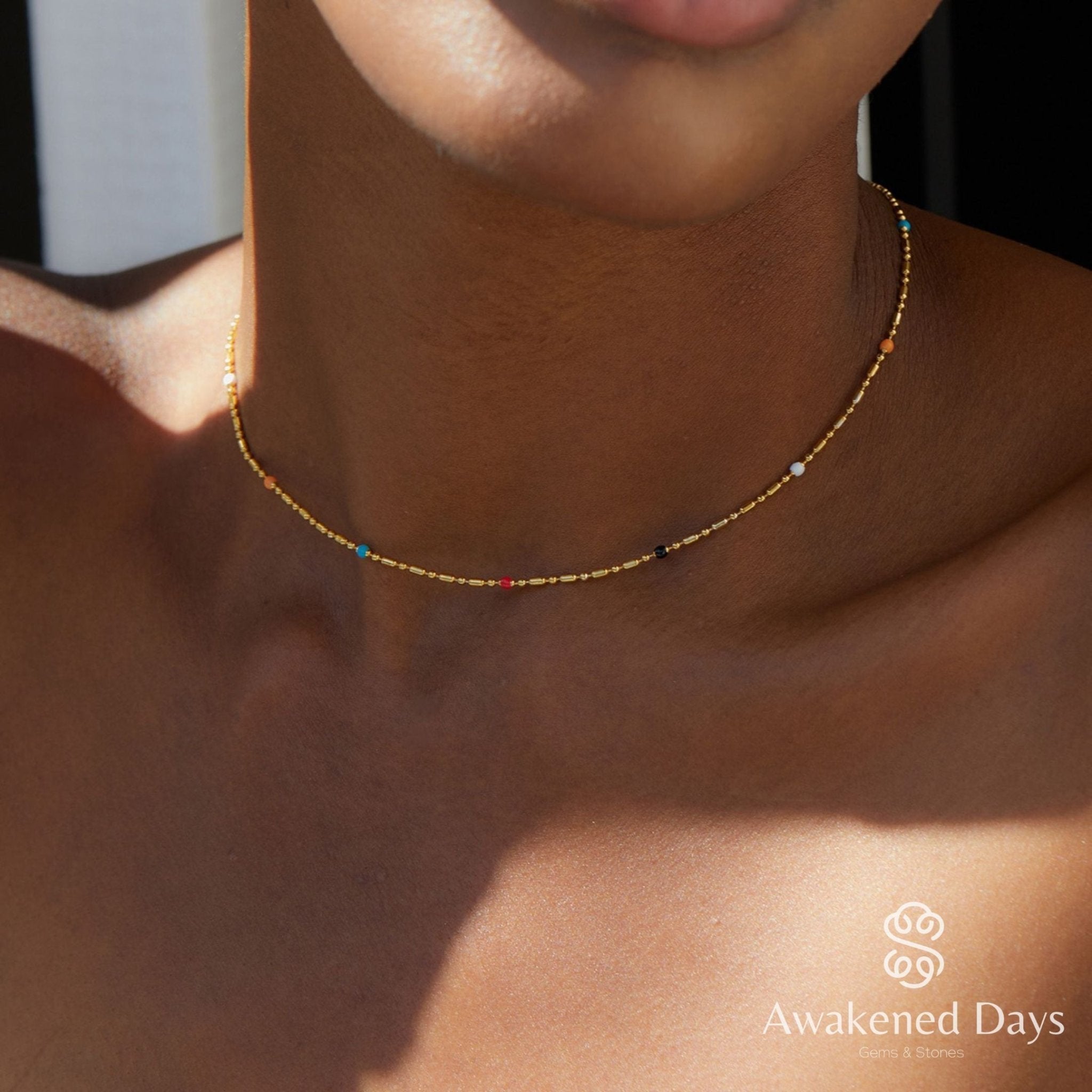 Bare Luxe – The Confetti Necklace - Pure Gems & Stones Store: Awakened Days