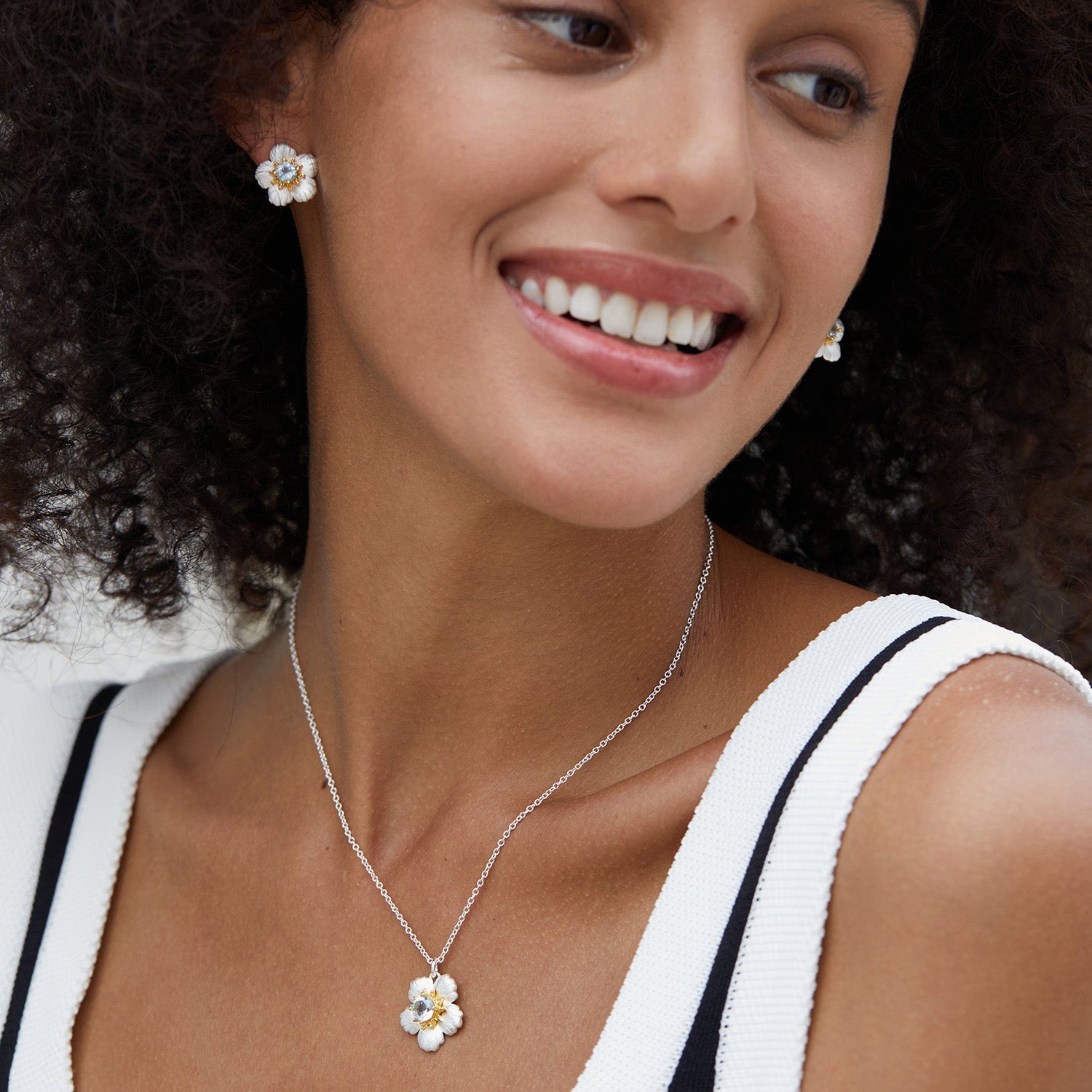 Bleu de Jardin Earrings - Pure Gems & Stones Store: Awakened Days