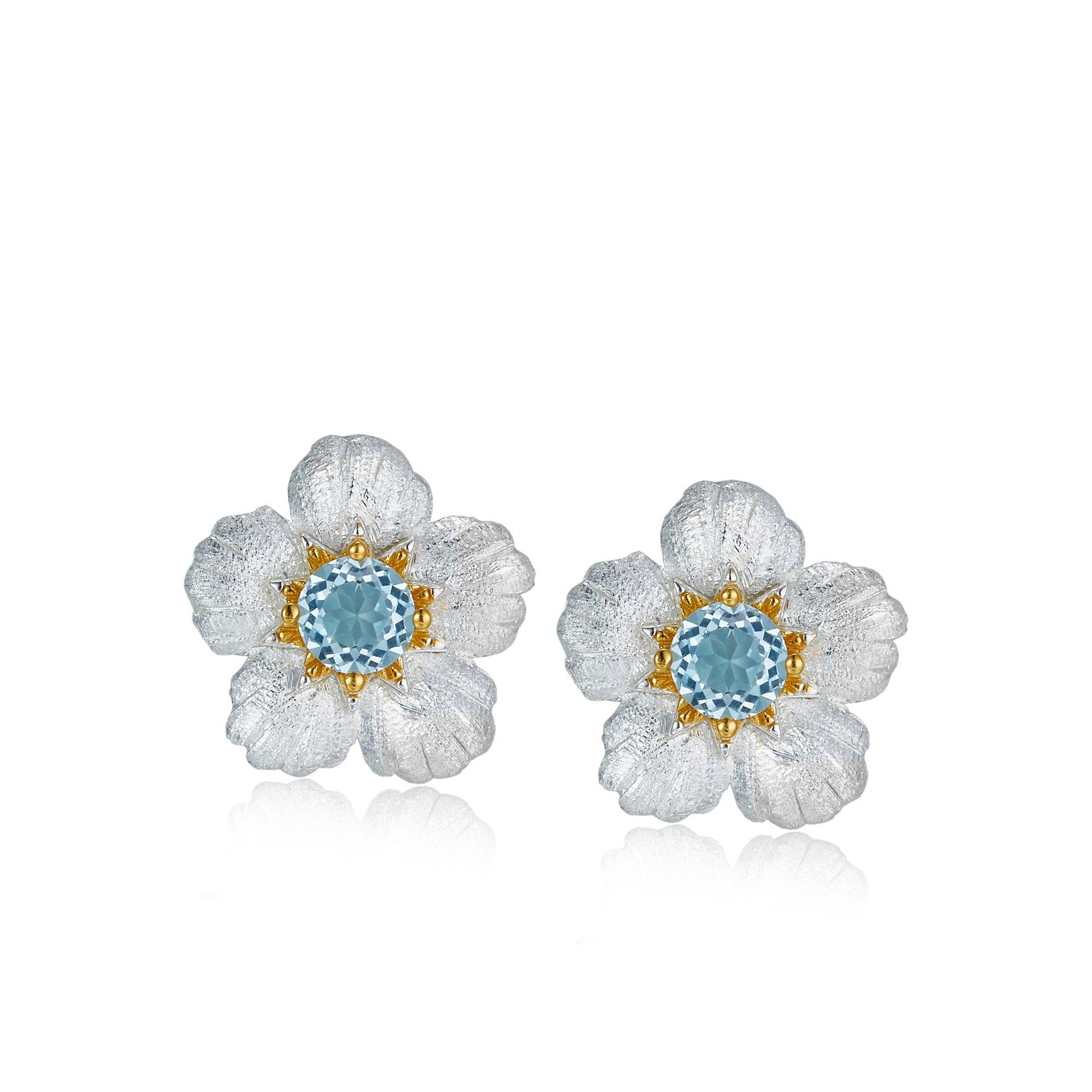 Bleu de Jardin Earrings - Pure Gems & Stones Store: Awakened Days