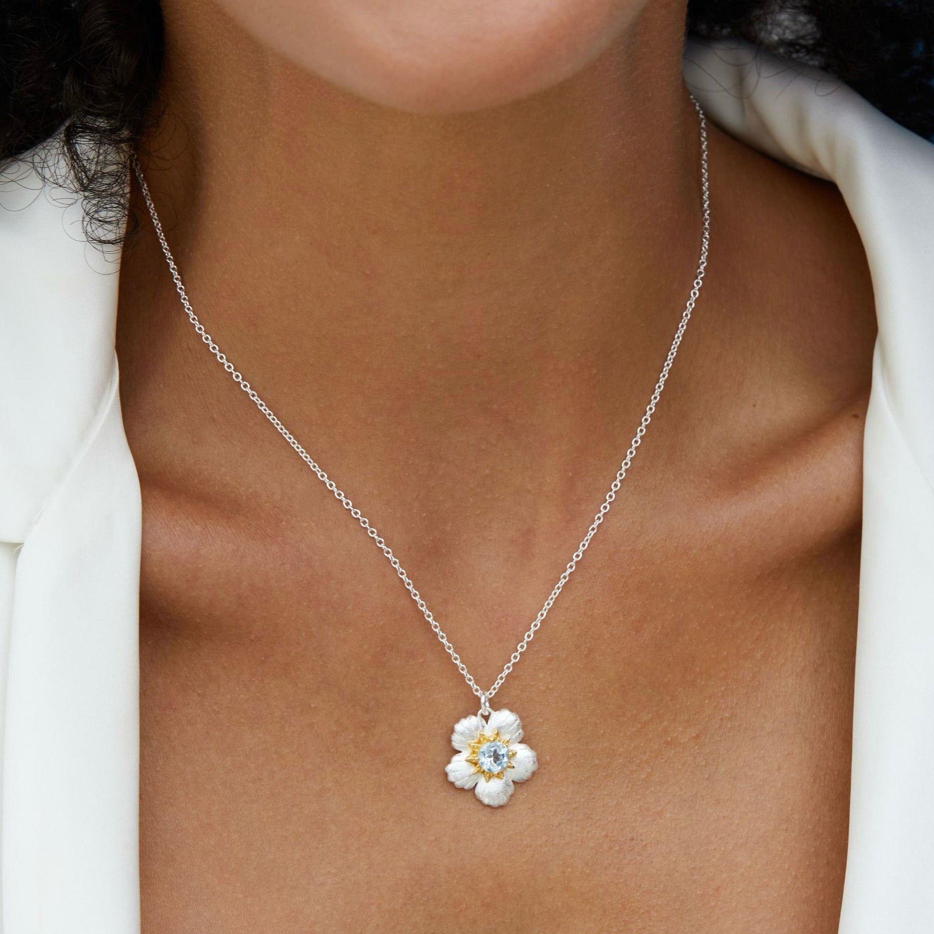 Bleu de Jardin Necklace - Pure Gems & Stones Store: Awakened Days