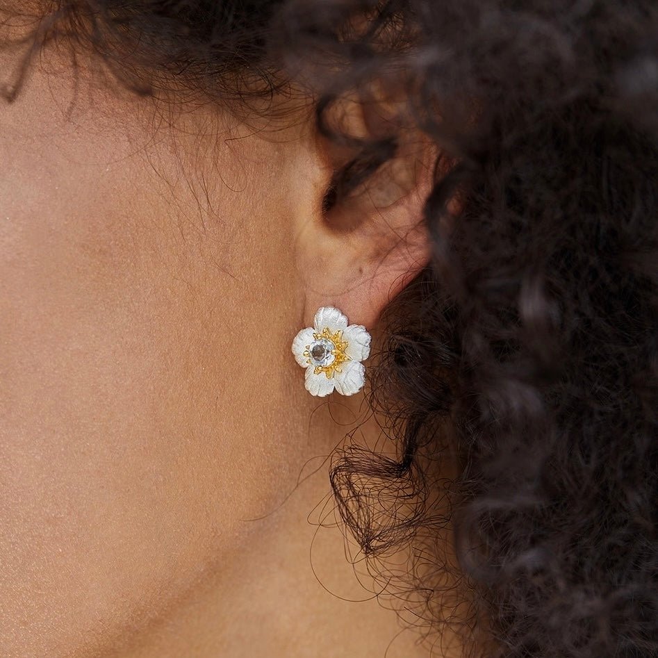 Bleu de Jardin Studs - Pure Gems & Stones Store: Awakened Days