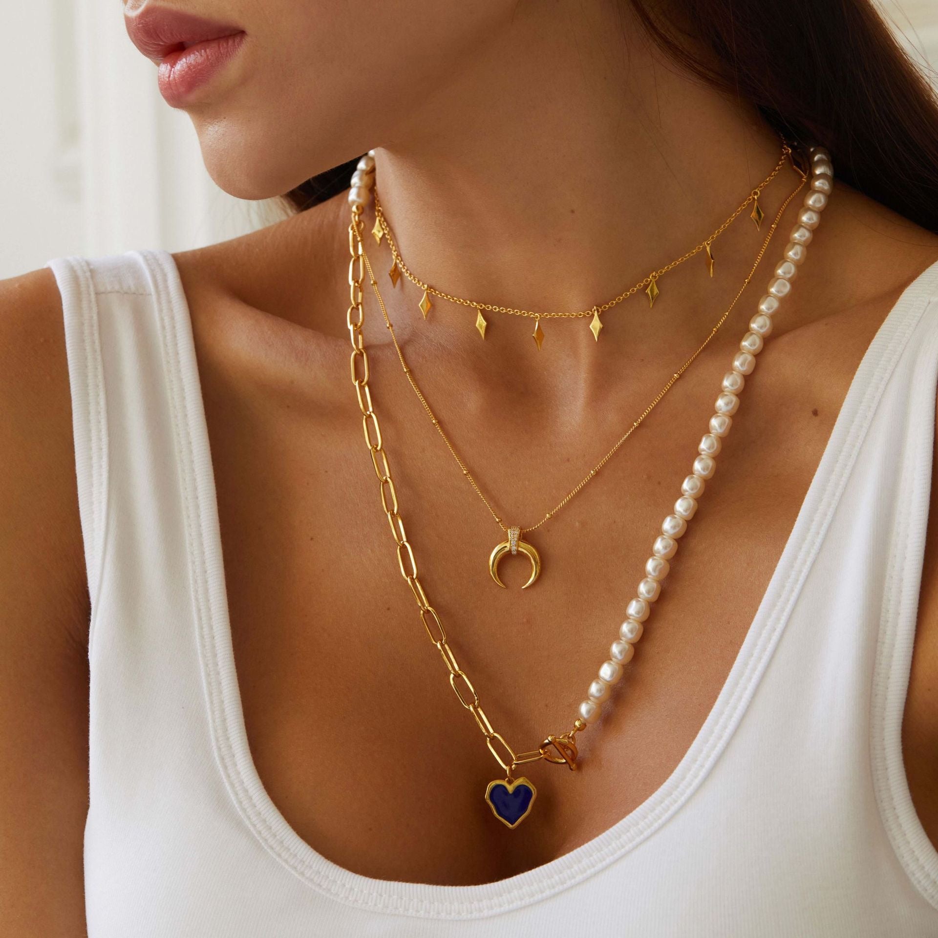 Bleu et Blanc Necklace - Pure Gems & Stones Store: Awakened Days