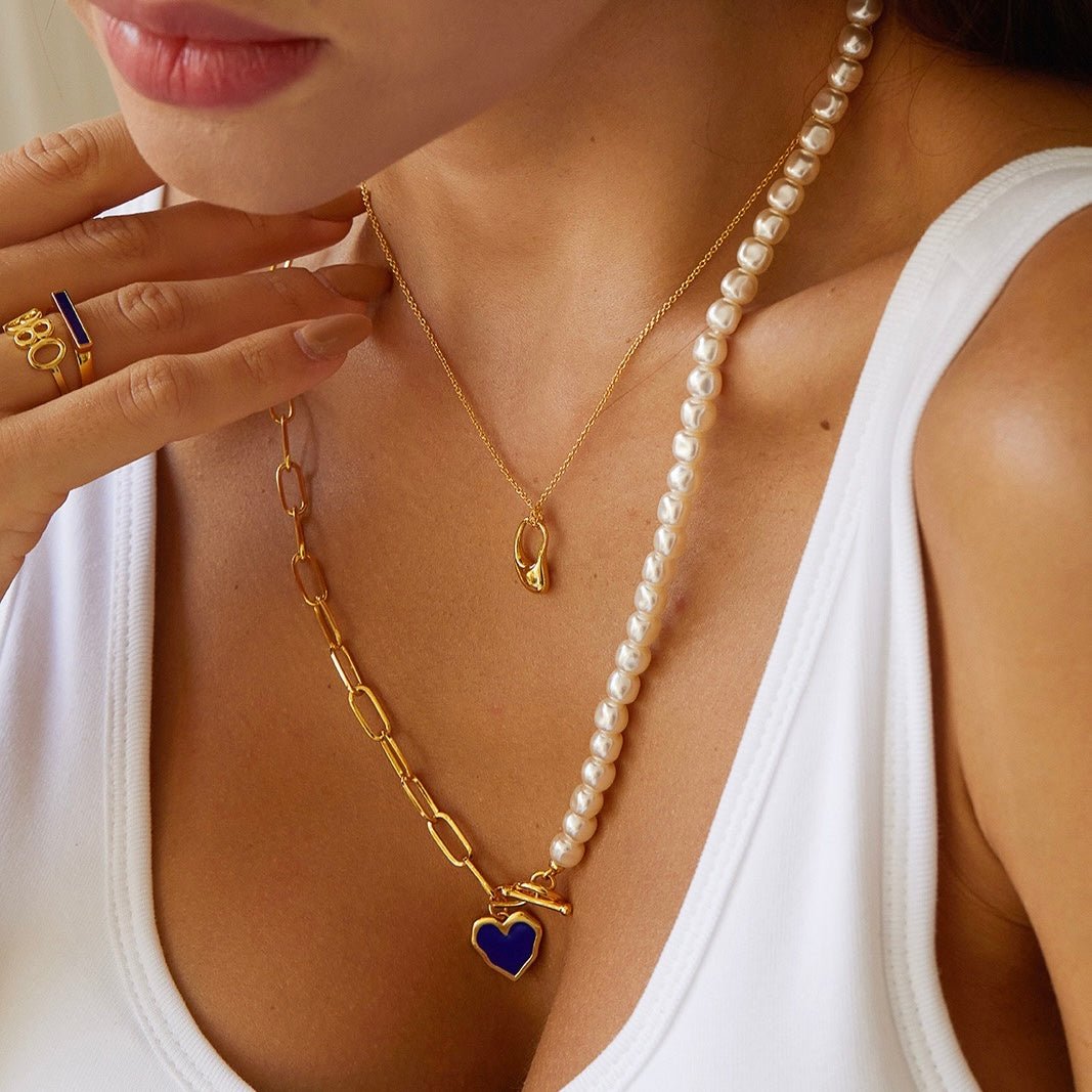 Bleu et Blanc Necklace - Pure Gems & Stones Store: Awakened Days