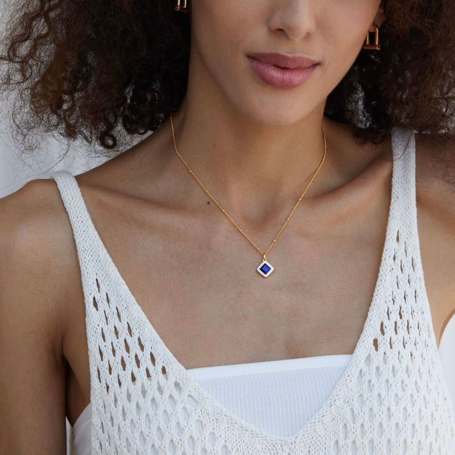 Bleu Intuition Necklace - Pure Gems & Stones Store: Awakened Days