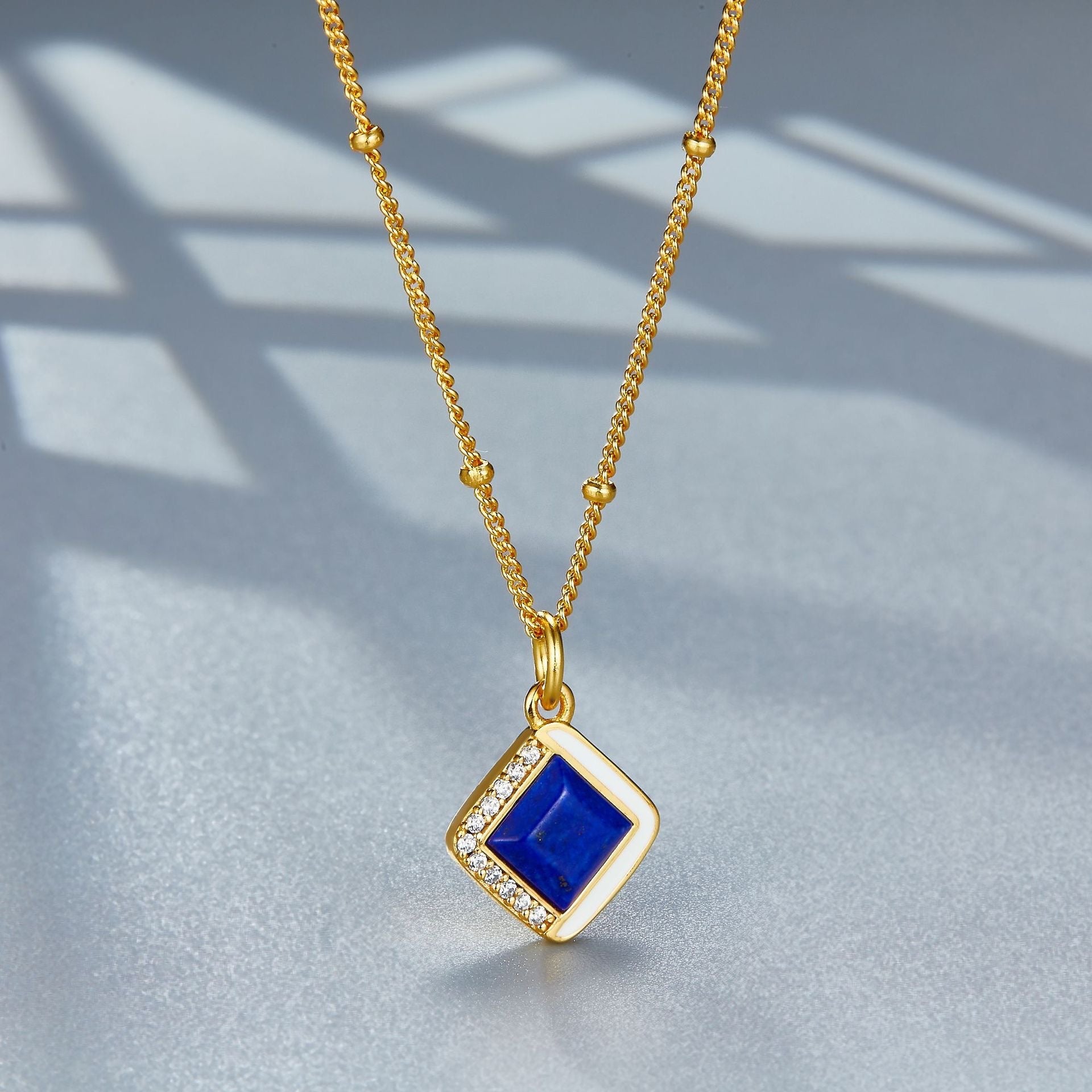 Bleu Intuition Necklace - Pure Gems & Stones Store: Awakened Days