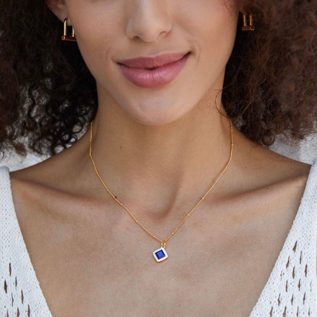 Bleu Intuition Necklace - Pure Gems & Stones Store: Awakened Days