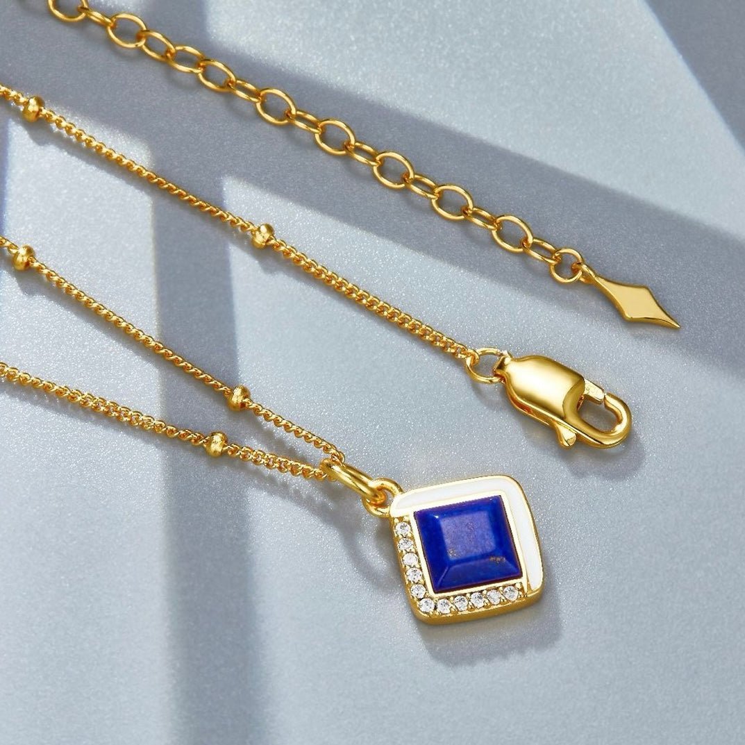 Bleu Intuition Necklace - Pure Gems & Stones Store: Awakened Days