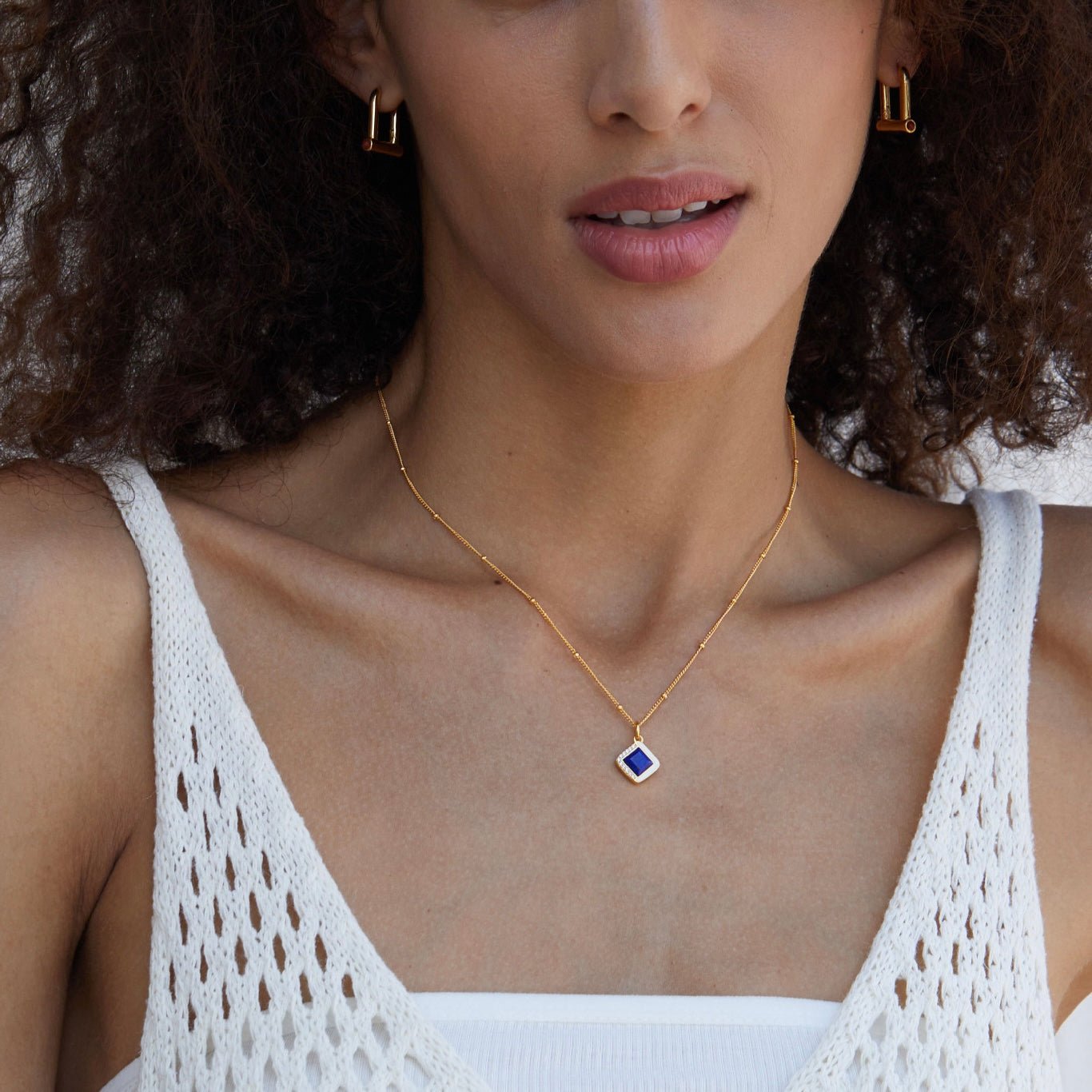 Bleu Intuition Necklace - Pure Gems & Stones Store: Awakened Days