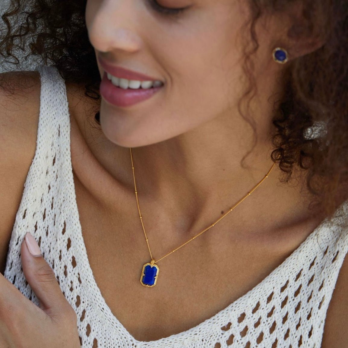 Bleu Nuit Necklace - Pure Gems & Stones Store: Awakened Days