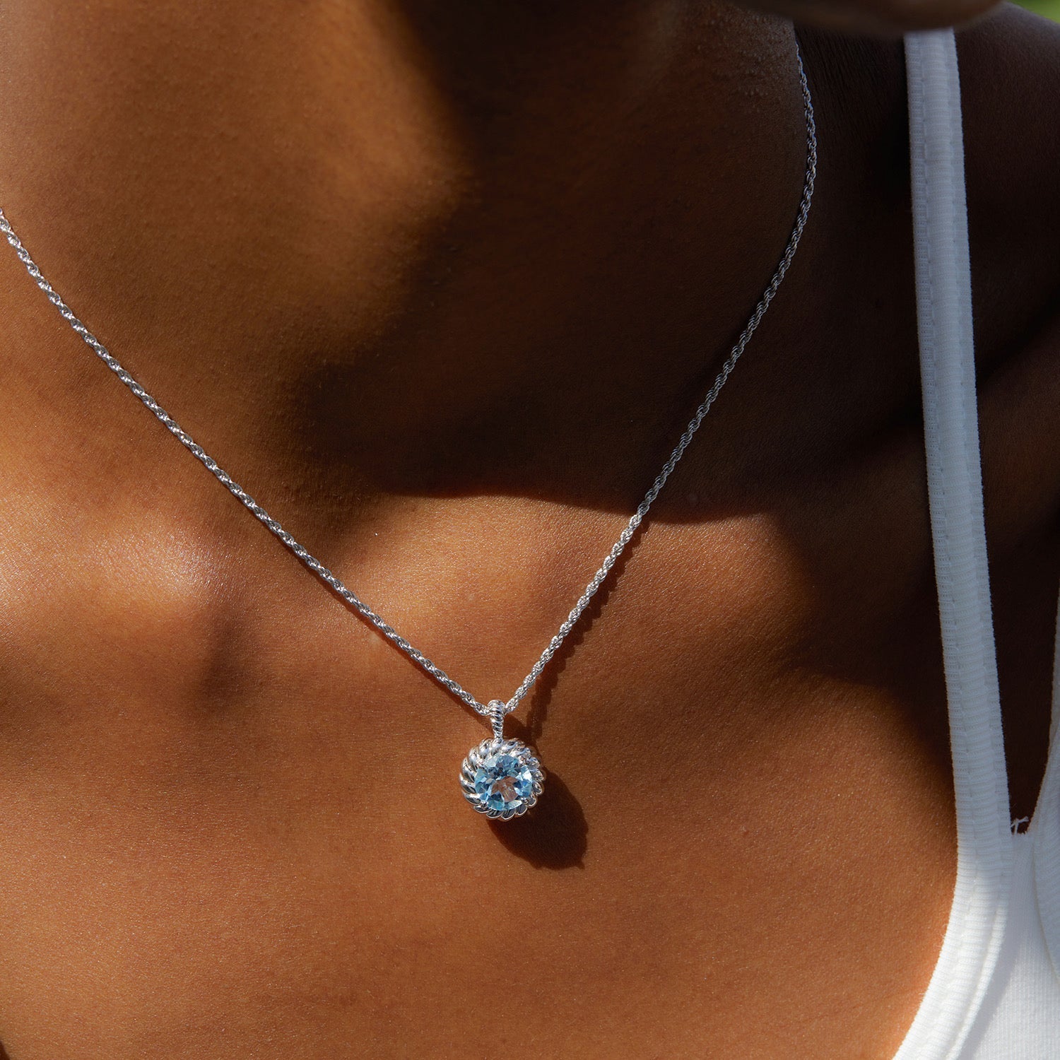 Bleu Tressé Necklace - Pure Gems & Stones Store: Awakened Days