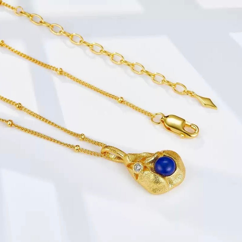 Blue Ember Necklace - Pure Gems & Stones Store: Awakened Days