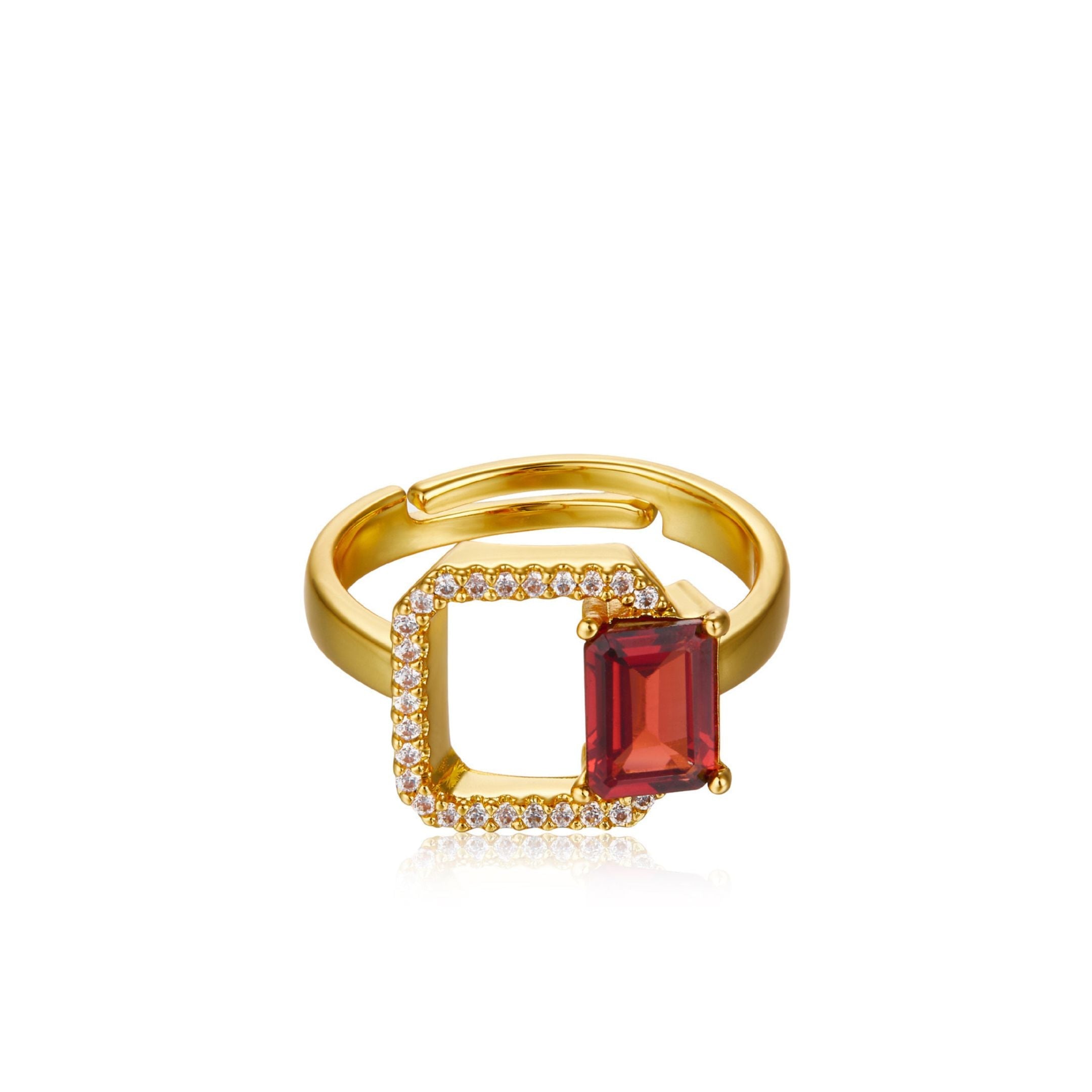 Carré Rouge Ring - Pure Gems & Stones Store: Awakened Days