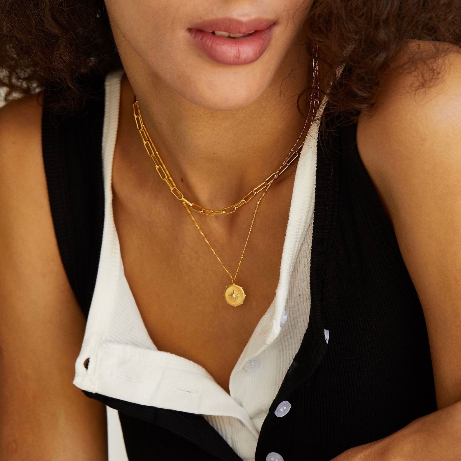 Celeste Medallion Necklace - Pure Gems & Stones Store: Awakened Days