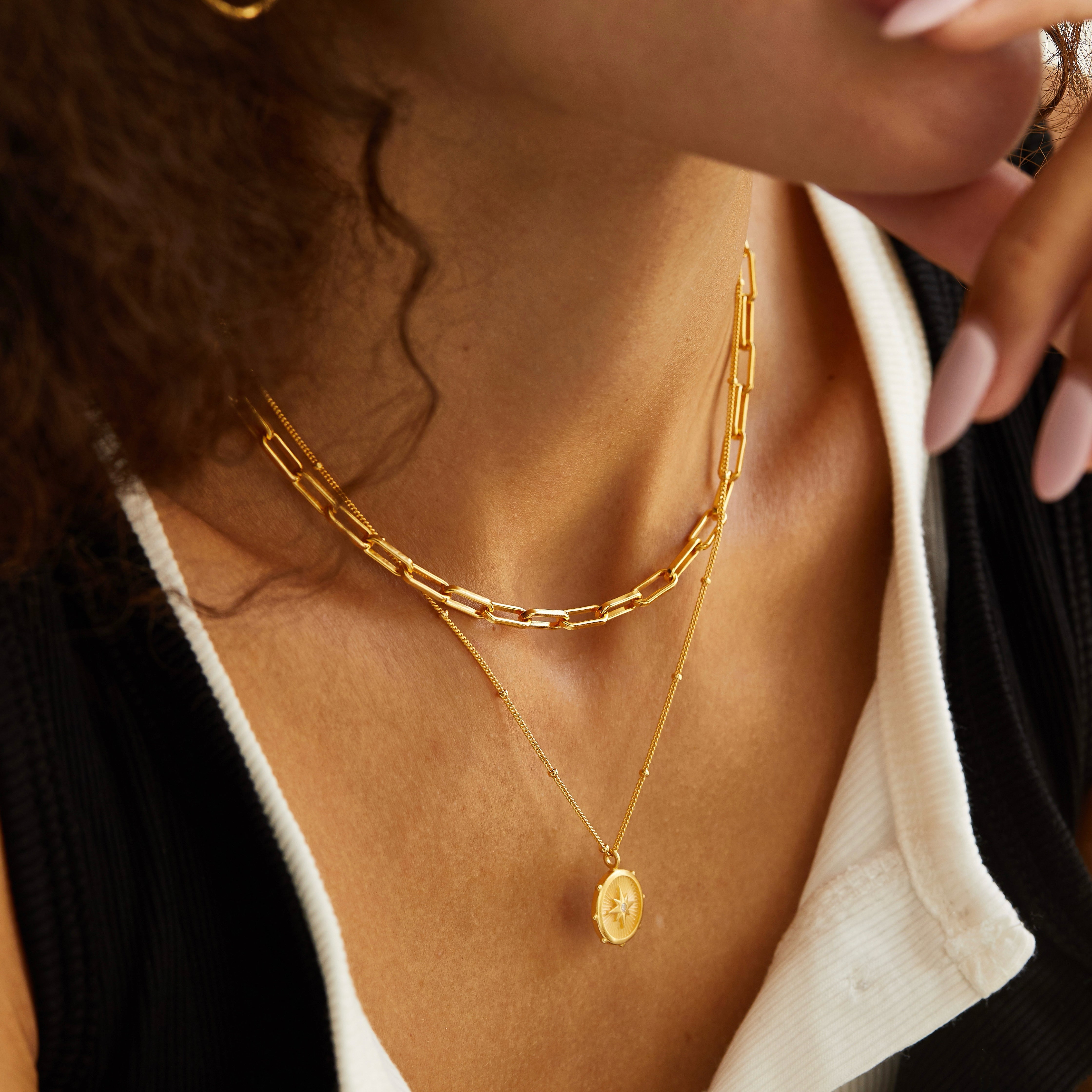 Celeste Medallion Necklace - Pure Gems & Stones Store: Awakened Days