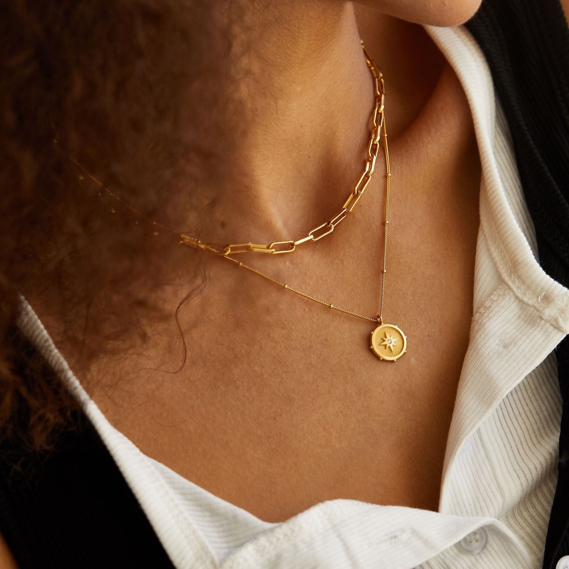 Celeste Medallion Necklace - Pure Gems & Stones Store: Awakened Days