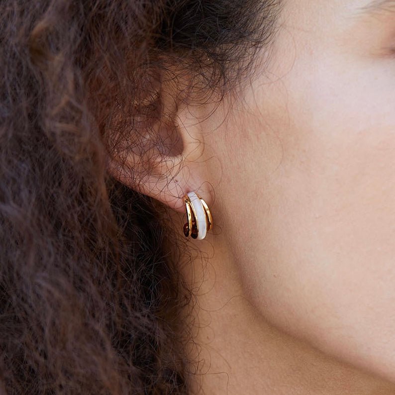 Clair de Lune Hoops - Pure Gems & Stones Store: Awakened Days