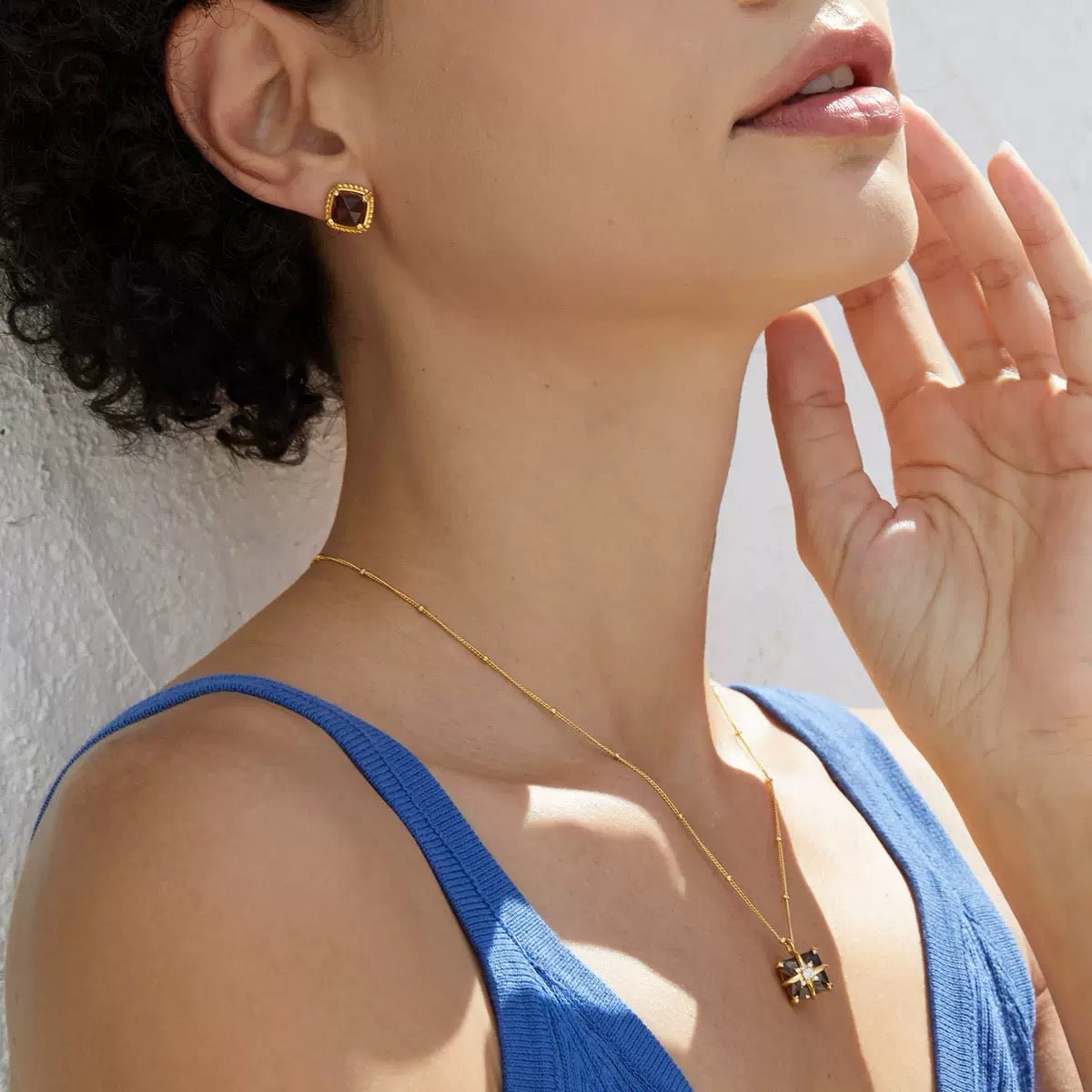 Cocoa Luxe Studs - Pure Gems & Stones Store: Awakened Days