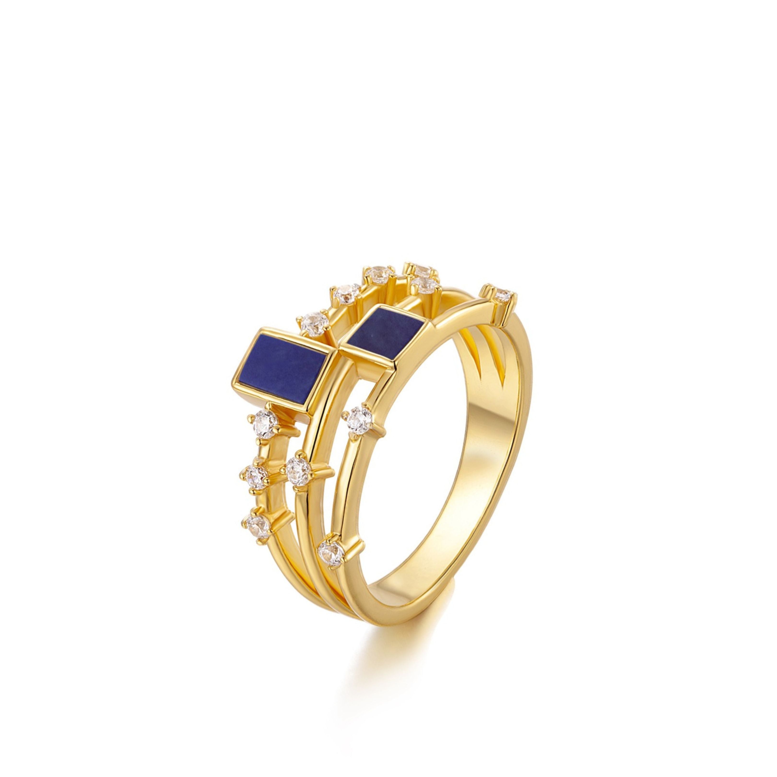 Cubic Duet Ring - Pure Gems & Stones Store: Awakened Days