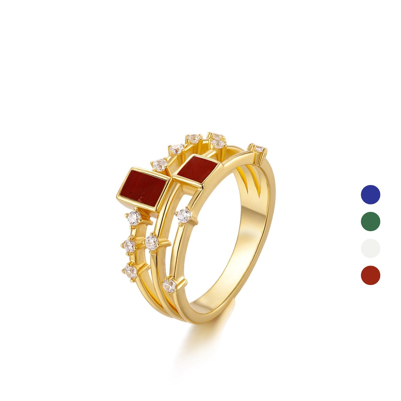 Cubic Duet Ring - Pure Gems & Stones Store: Awakened Days