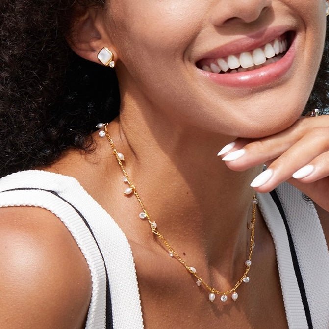 Éclat Blanc Studs - Pure Gems & Stones Store: Awakened Days