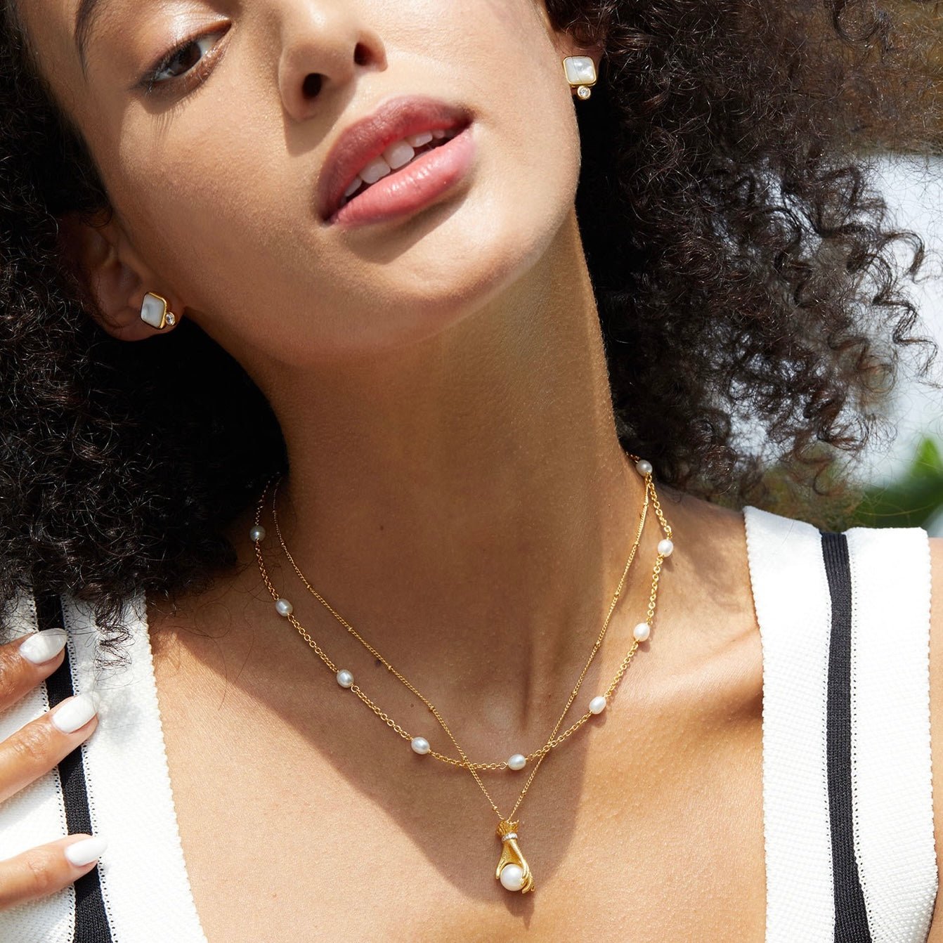 Éclat Blanc Studs - Pure Gems & Stones Store: Awakened Days