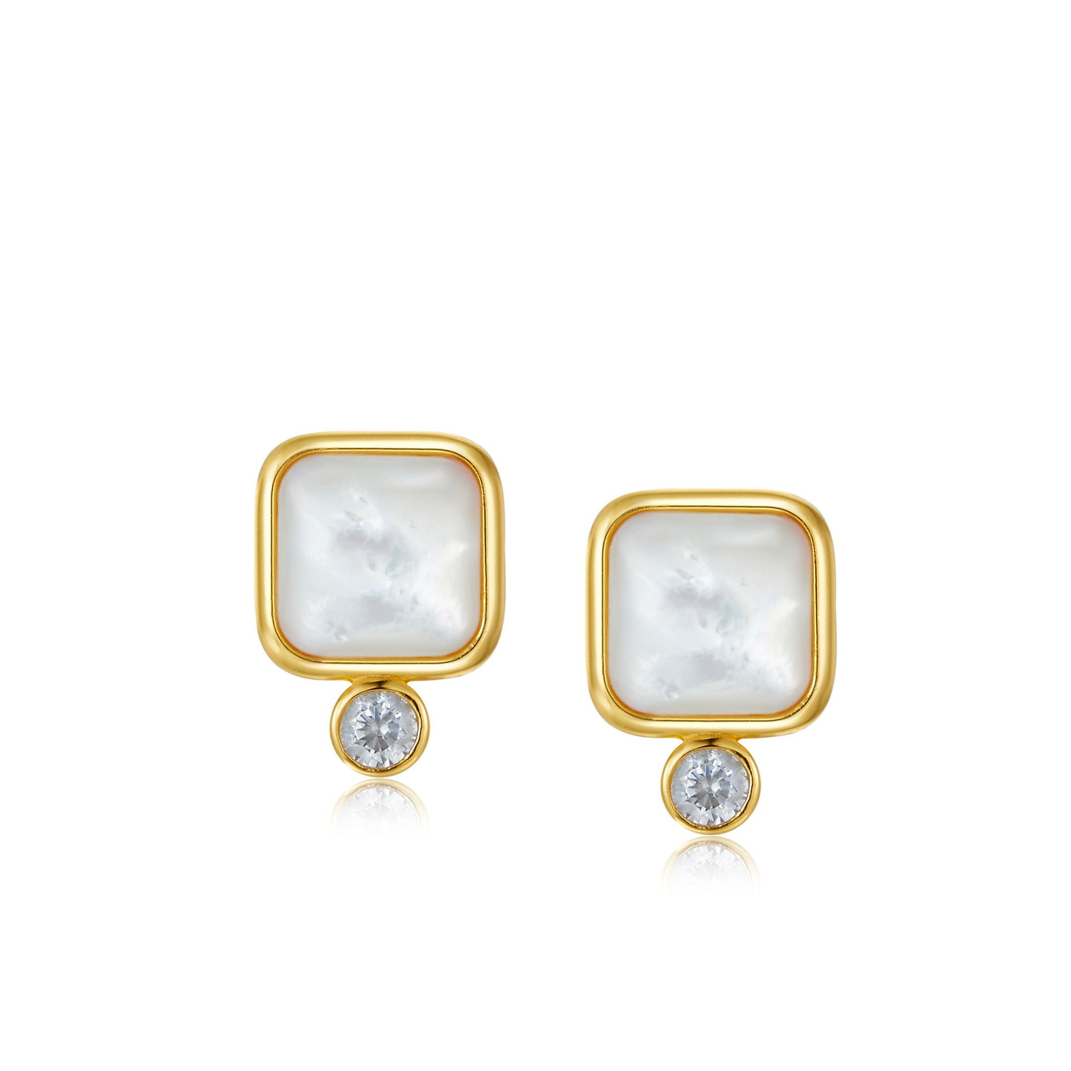 Éclat Blanc Studs - Pure Gems & Stones Store: Awakened Days