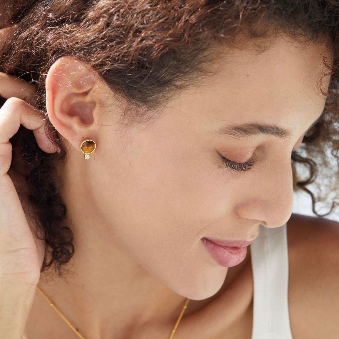 Ember Gleam Studs - Pure Gems & Stones Store: Awakened Days