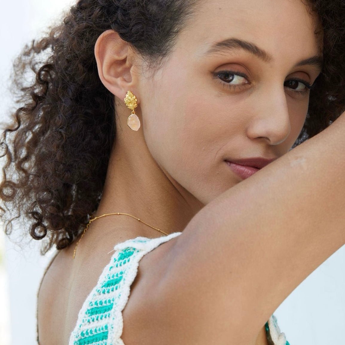 Eros Rose Earrings - Pure Gems & Stones Store: Awakened Days